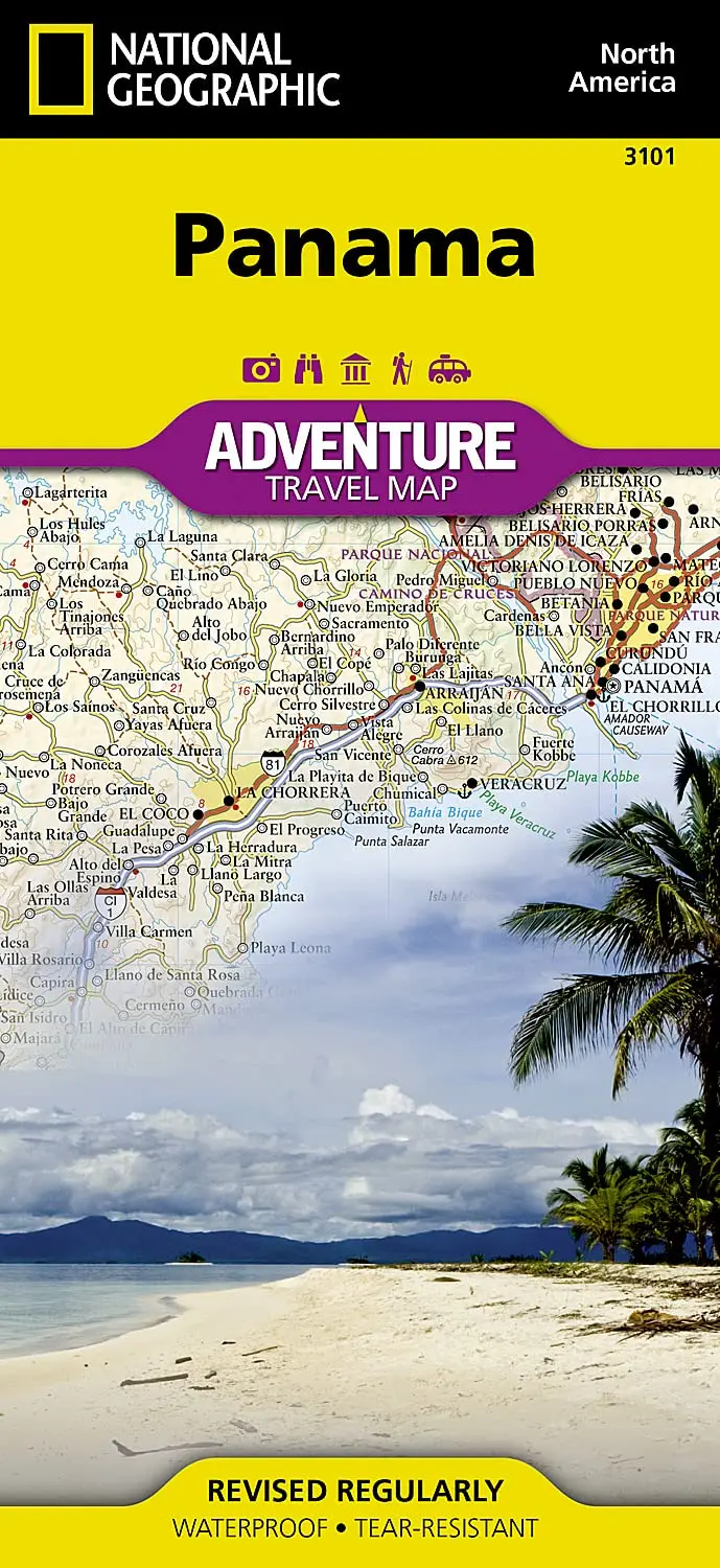 Panama Map (National Geographic Adventure Map, 3101) [Map] National Geographic Maps - Adventure 1
