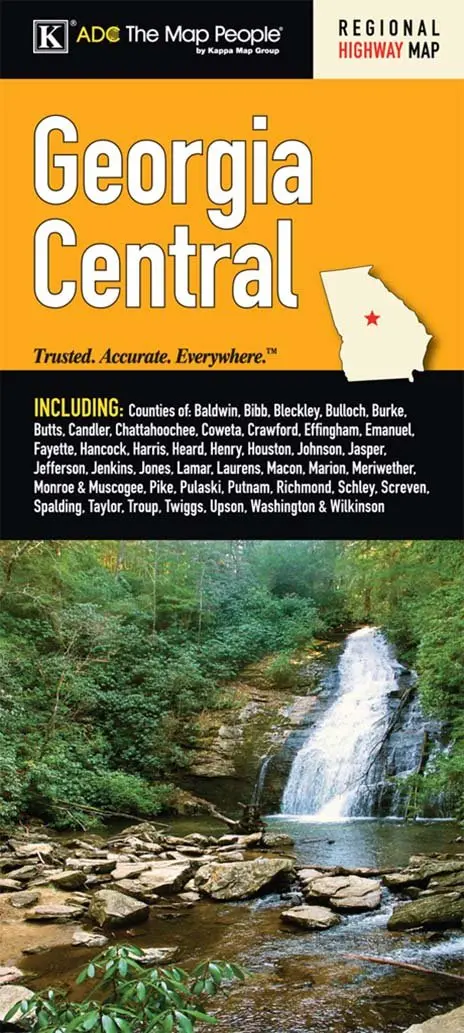 Georgia State Central Region Fold Map [Map] Kappa Map 1