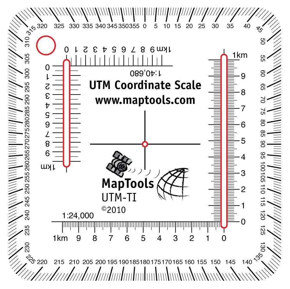 Utm Ruler For Trails Illustrated Maps 1