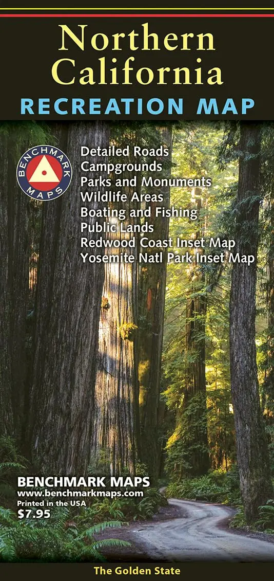 Northern California Recreation Map, 2023 Edition (The Golden State) 1
