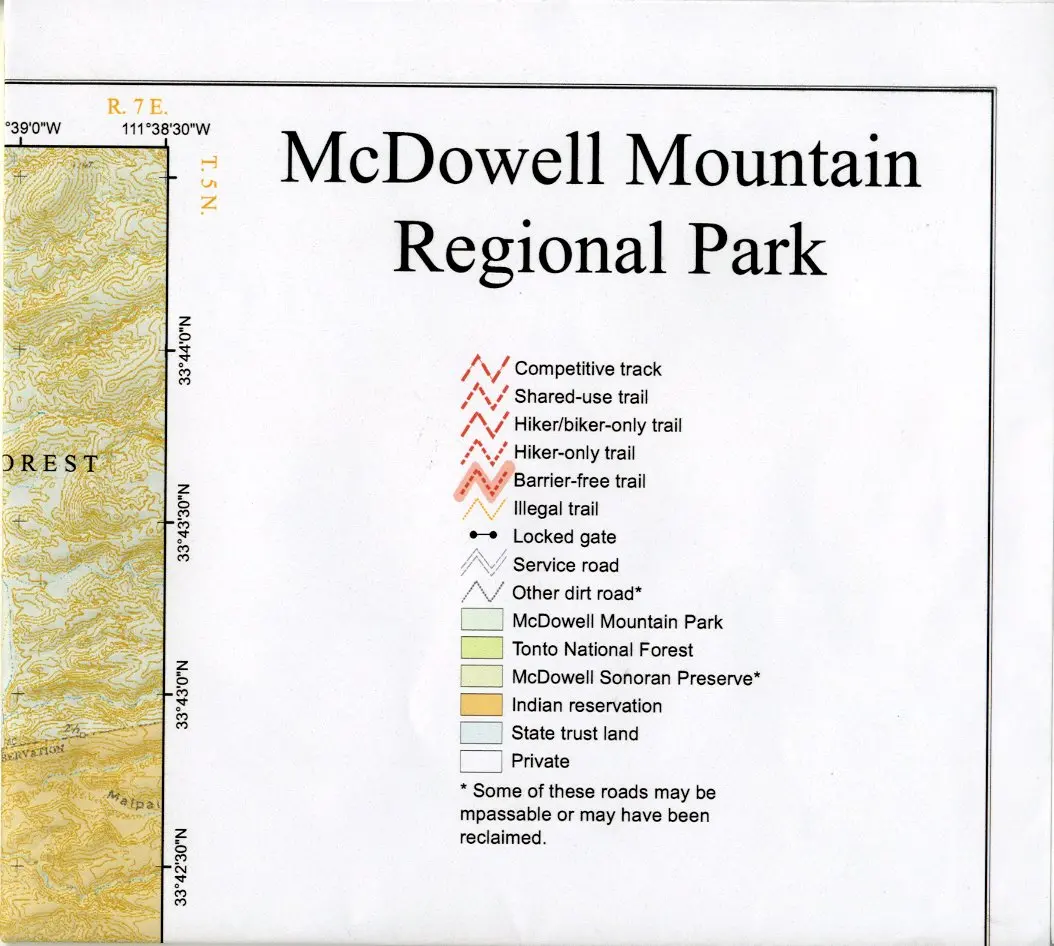 Mcdowell Moutain Regional Park [Map] 1