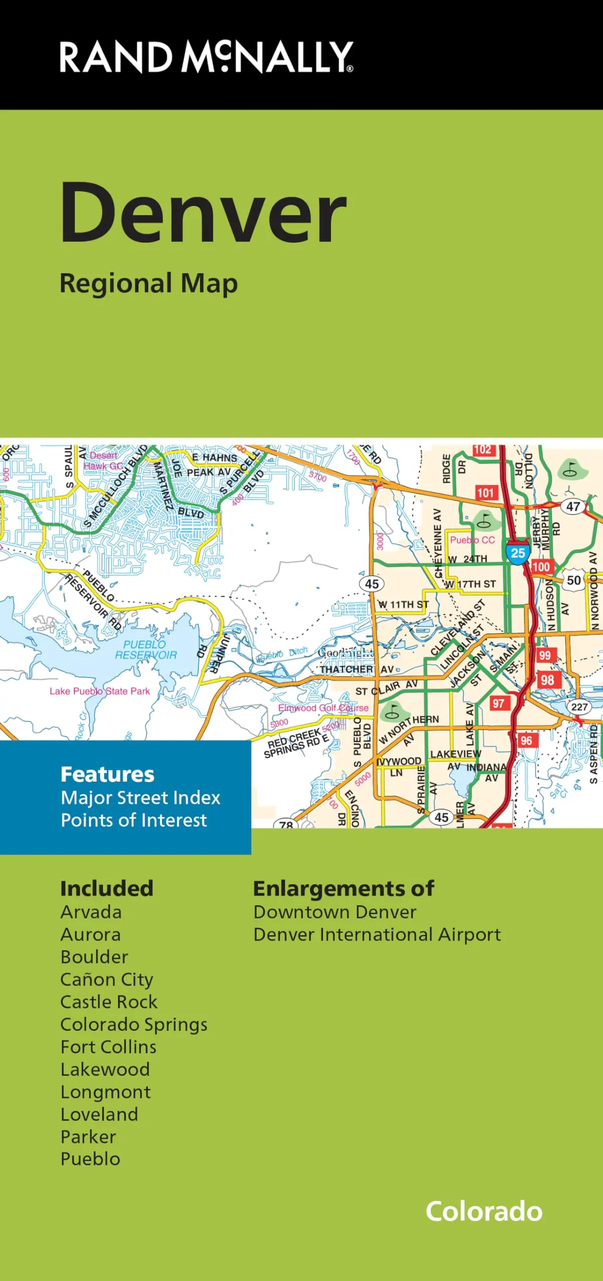 Rand Mcnally Folded Map: Denver Regional Map [Map] Rand Mcnally 1