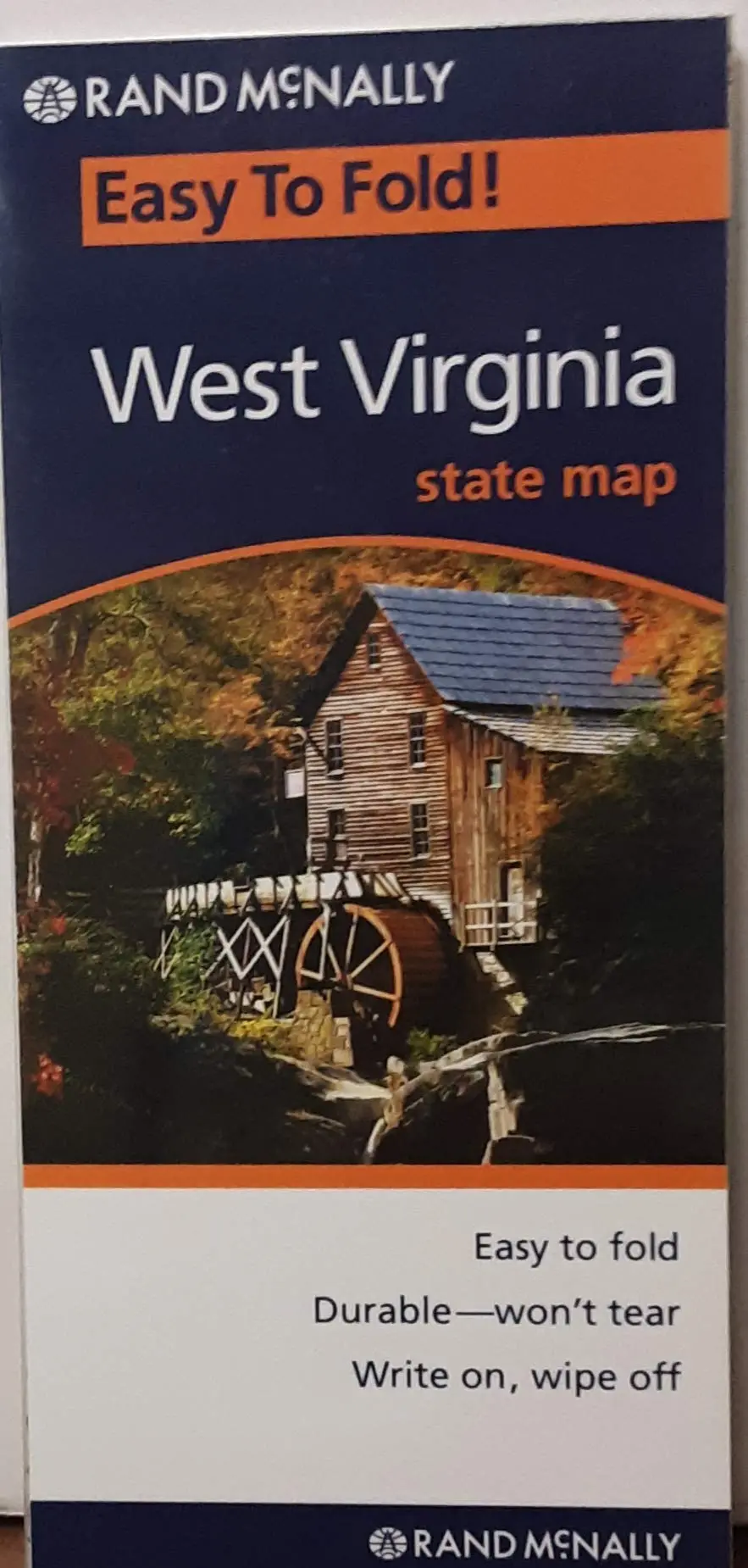 West Virginia State Map - Durable Won't Tear [Map] Staff 1