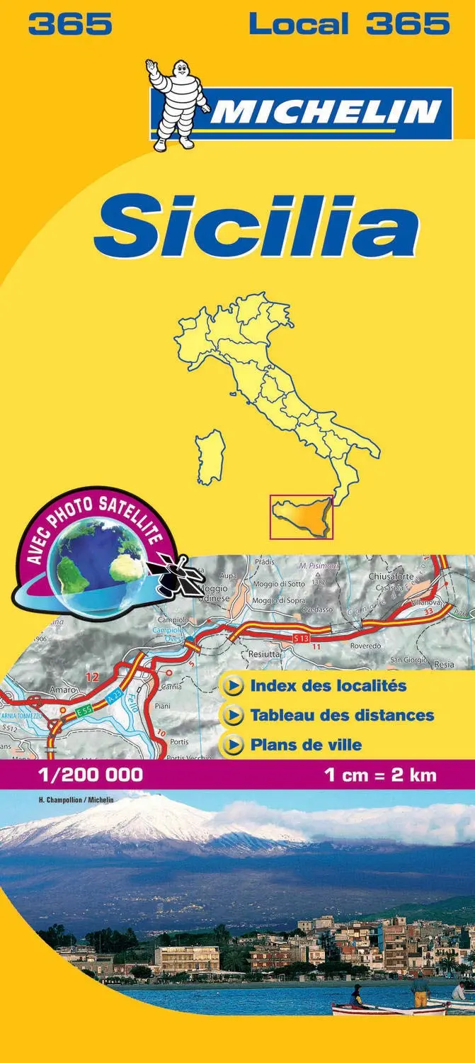 Carte Départementale Sicilia (French Edition) Michelin 1