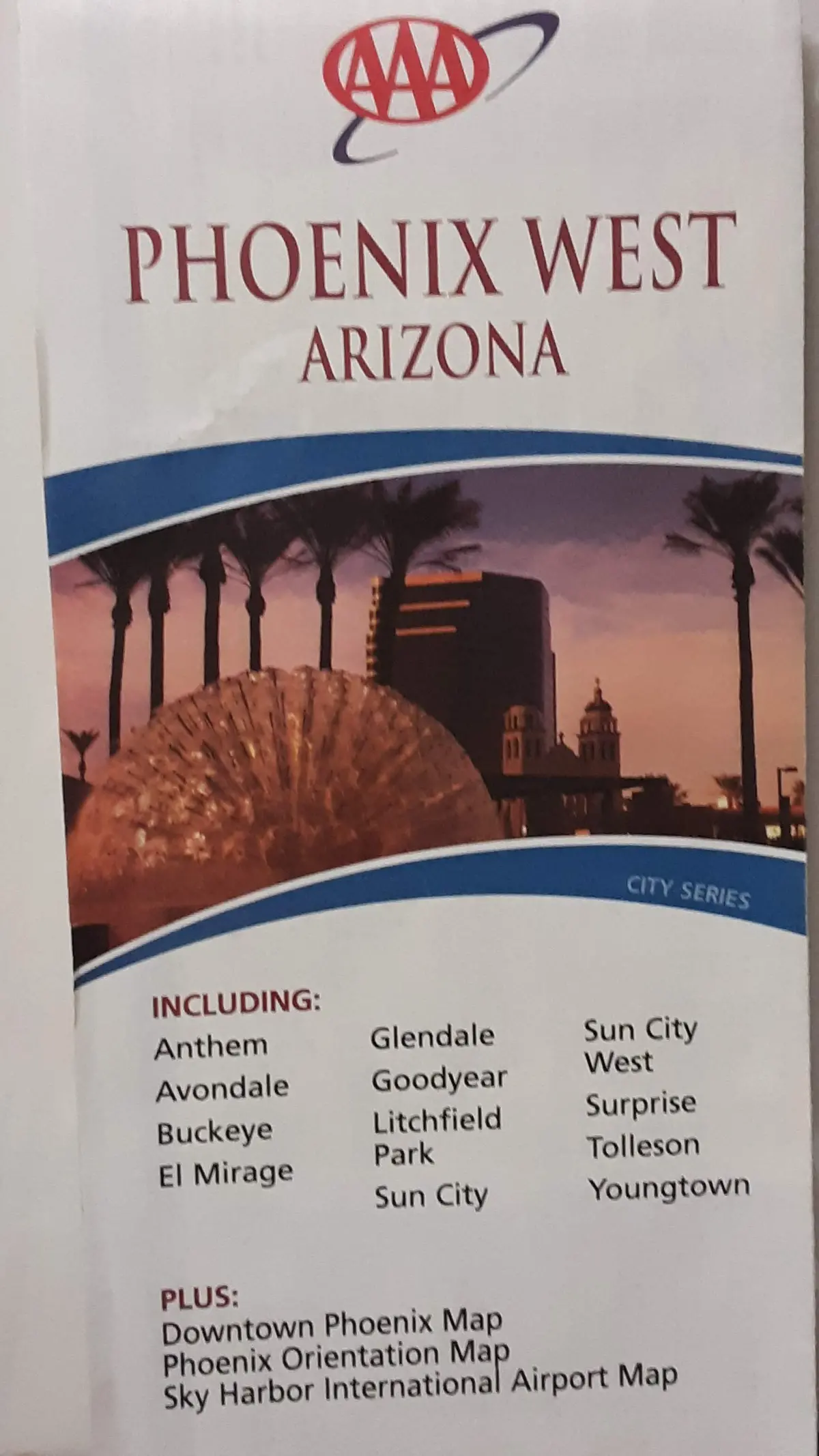 Phoenix West, Arizona: Including Athem, Avondale, Buckeye ... Youngtown: Plus Downtown Phoenix Map, Phoenix Orientation Map, Sky Harbor Inter [Unknown Binding] The American Automobile Association 1