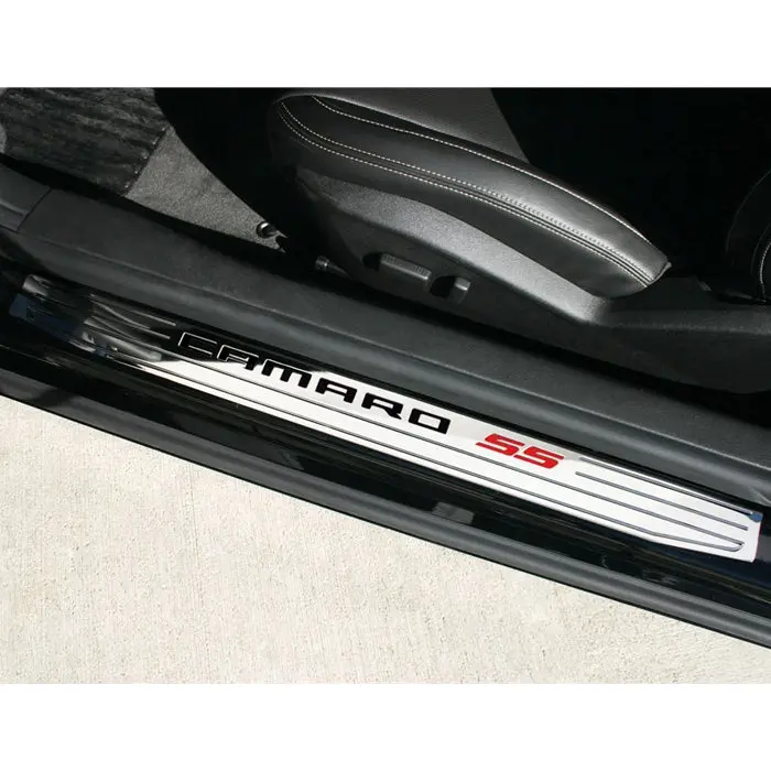 Camaro Door Sill Plates - Camaro Ss Billet Aluminum : Chrome 1