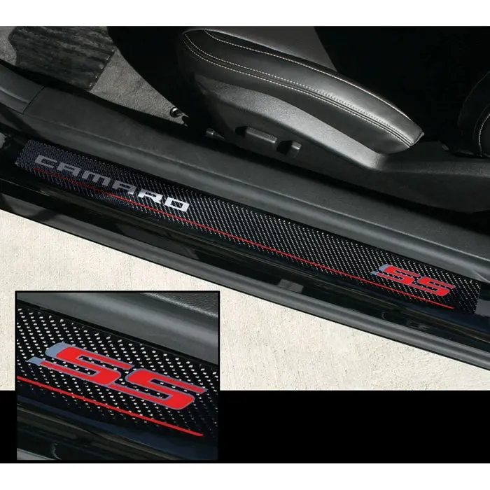 Camaro Door Sill Plates - Camaro Ss : Carbon Fiber 1