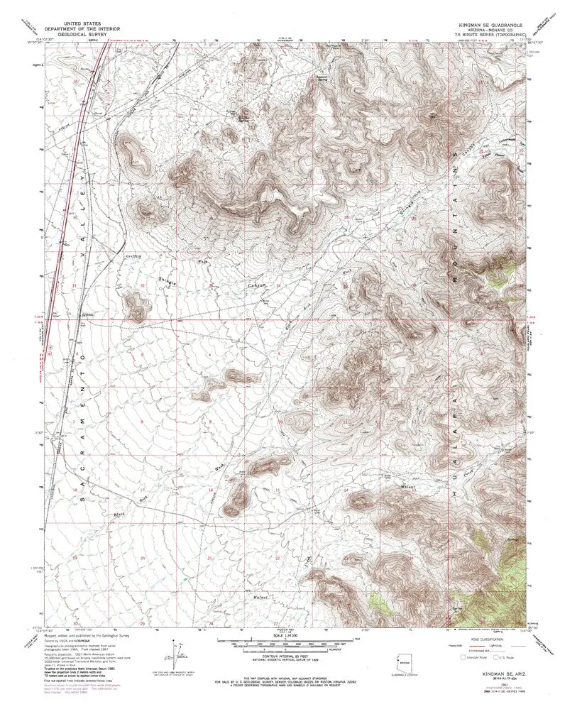 Kingman Se, Arizona 7.5' [Map] United Stated Geological Survey 1