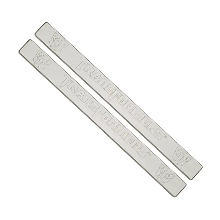 2010-2015 Camaro Door Sill Plates - Billet Aluminum With Transformers Autobots Logo : Chrome 1