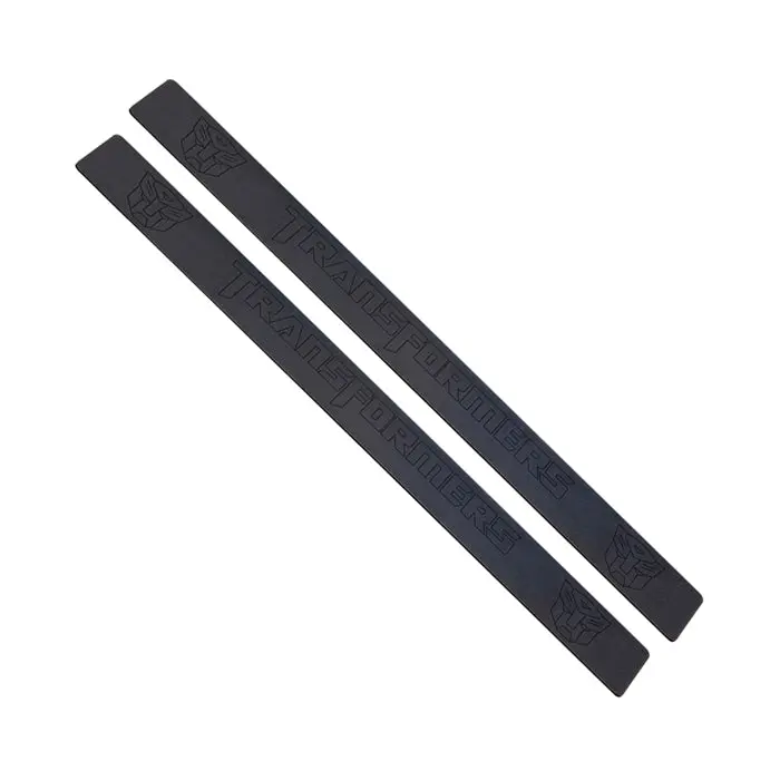 2010-2015 Camaro Door Sill Plates - Billet Aluminum With Transformers Autobots Logo : Black 1