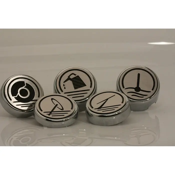 2010-2015 Camaro Engine Cap Covers - Stainless Steel - Carbon Fiber Executive Series (5 Pc Set) 1