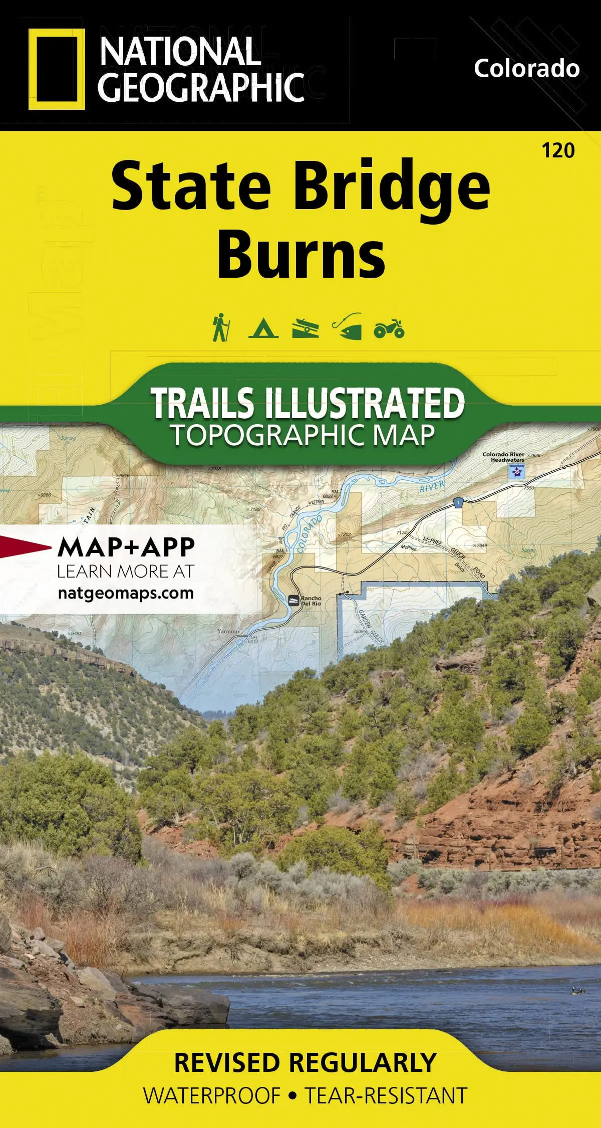 State Bridge, Burns Map (National Geographic Trails Illustrated Map, 120) [Map] National Geographic Maps - Trails Illustrated 1