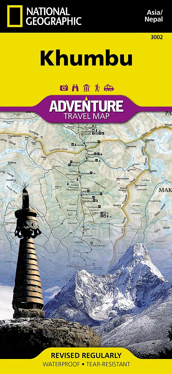 Khumbu Map [Nepal] (National Geographic Adventure Map, 3002) [Map] National Geographic Maps - Adventure 1