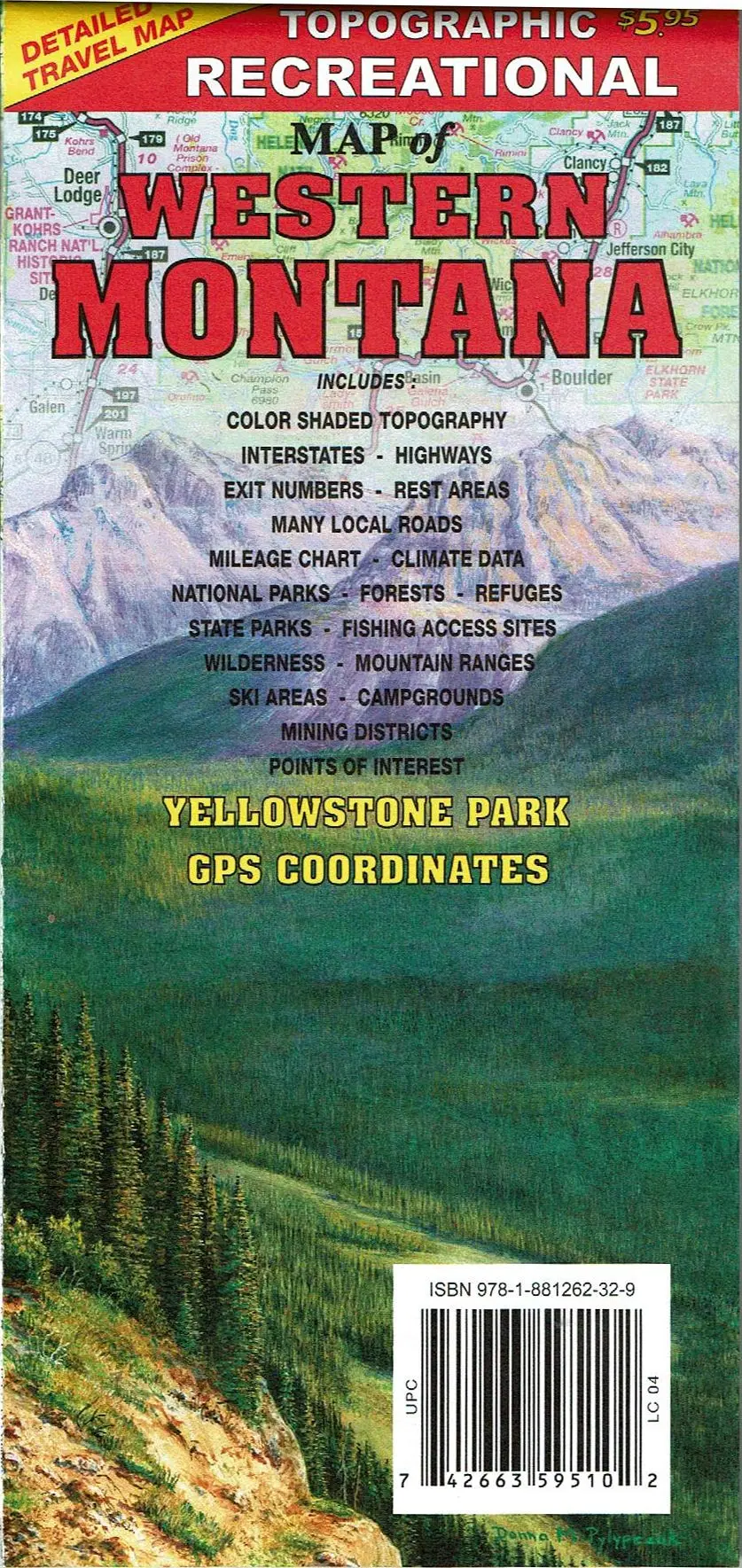 Topographic Recreational Map Of Western Montana [Map] Gtr Mapping And Doug Scott;Donna Pylypczuk 1