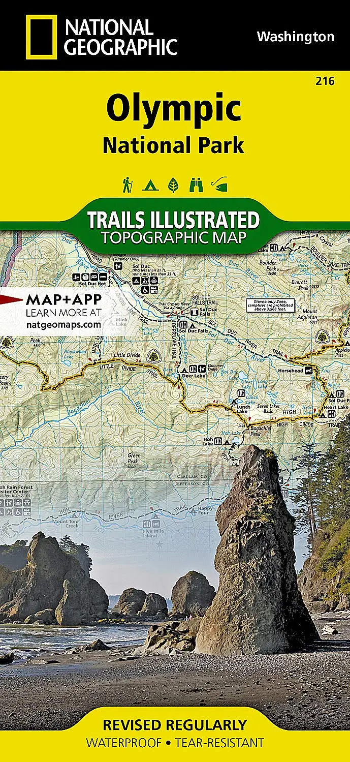 Olympic National Park Map (National Geographic Trails Illustrated Map, 216) [Map] National Geographic Maps - Trails Illustrated 1