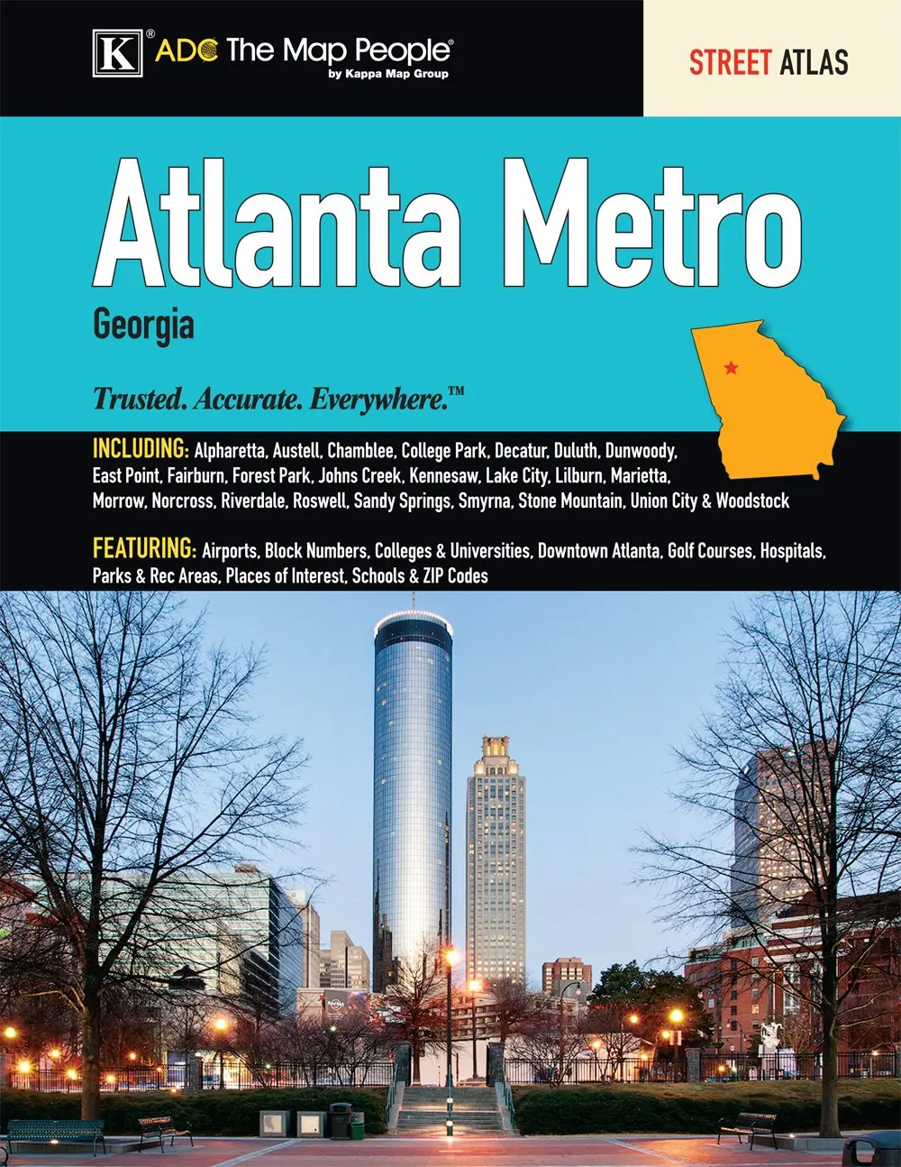 Atlanta, Ga Metro Street Atlas Kappa Map Group 1