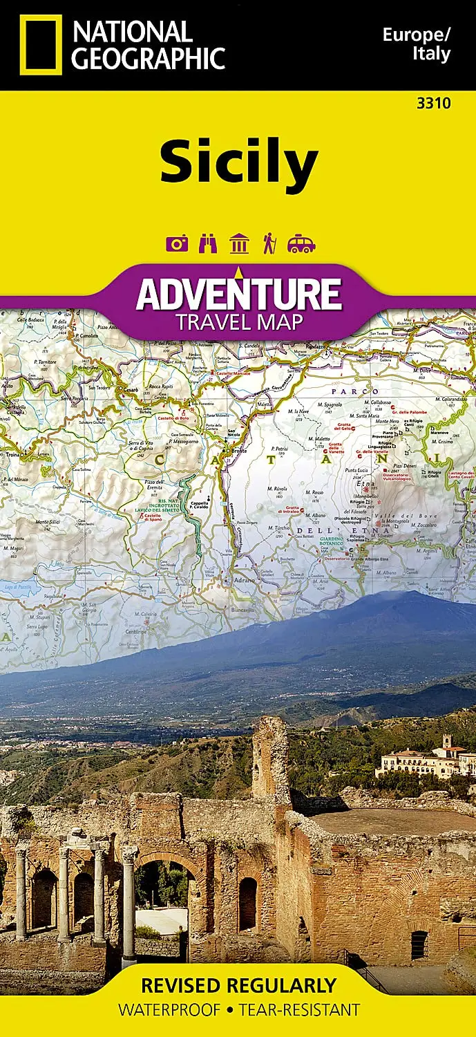 Sicily Adventure Travel Map (Europe/Italy, 3310) 1