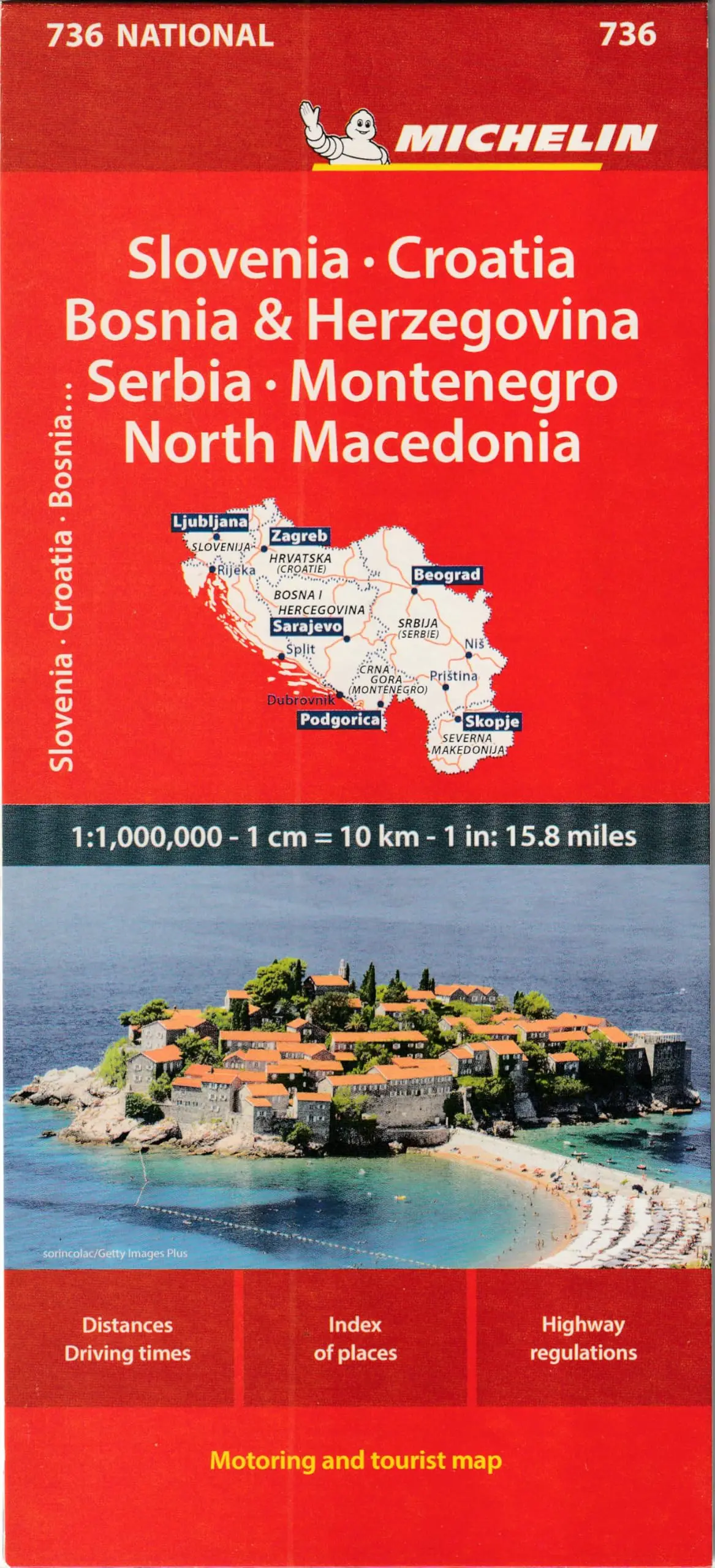 Slovenia, Croatia, Bosnia-Herzegovina, Yugoslavia, Macedonia [Map] 1