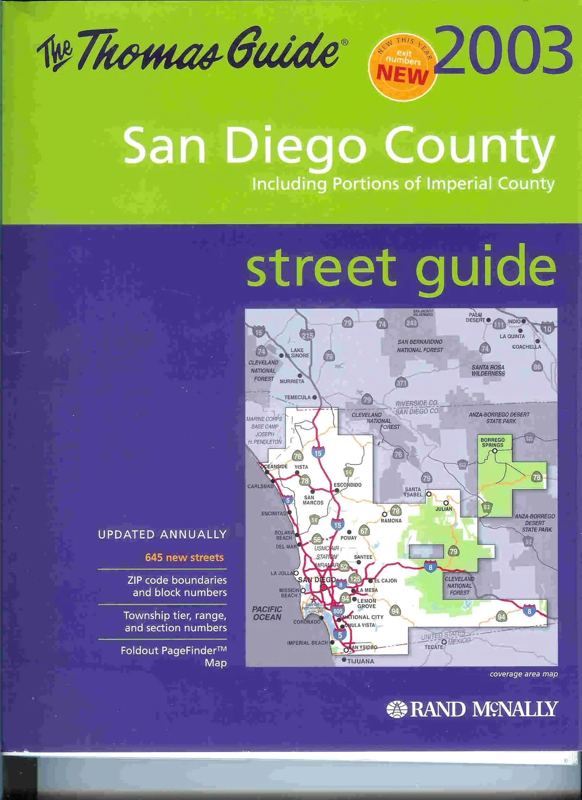 Thomas Guide 2004 San Diego Including Portions Of Imperial County : Street Guide (San Diego County Including Portions Of Imperial County Street Guide) [Paperback] Thomas Bros Maps 1