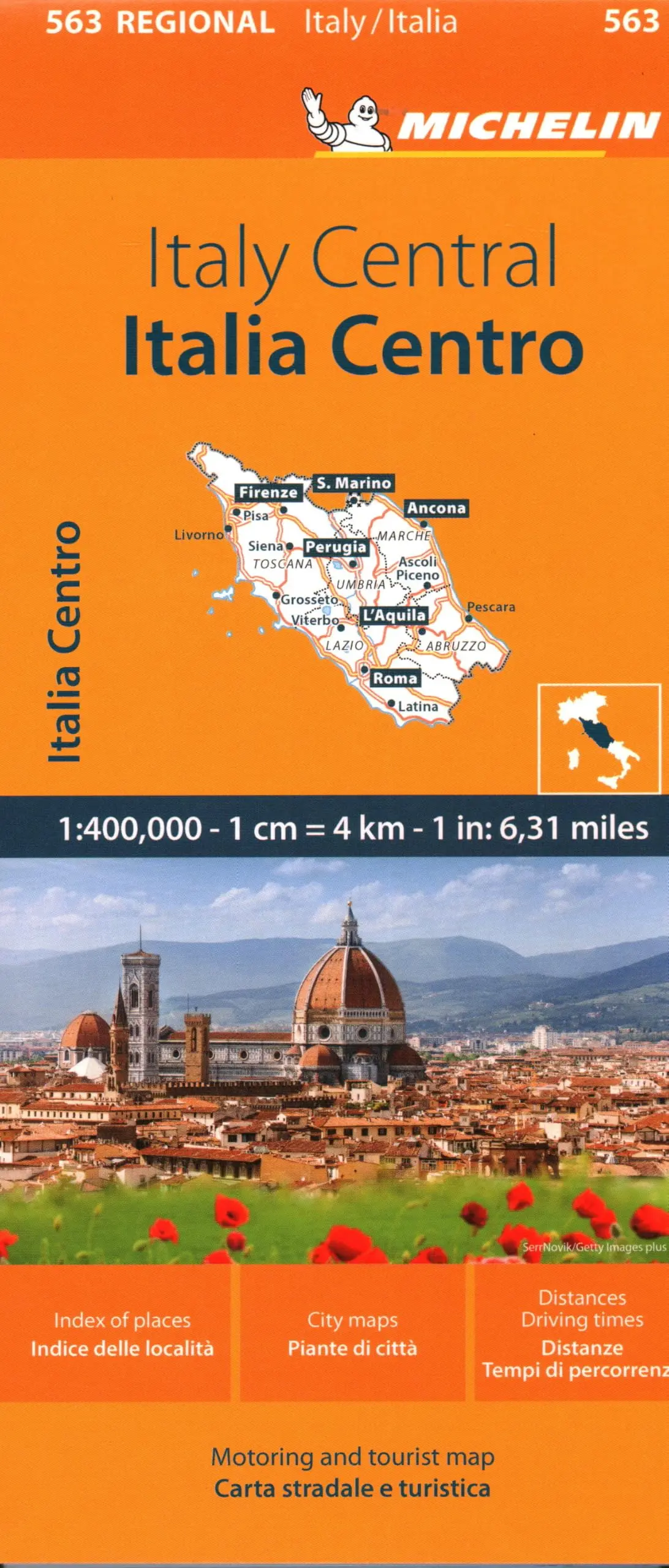 Michelin Map Italy: Central Map 563 (Maps/Regional (Michelin)) [Map] Michelin 1