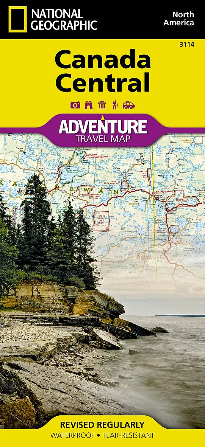 Canada Central Map (National Geographic Adventure Map, 3114) [Map] National Geographic Maps - Adventure 1