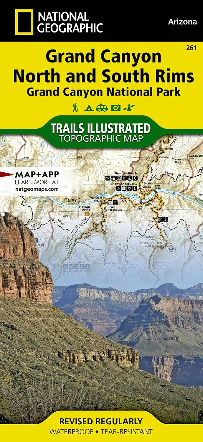 Grand Canyon, North And South Rims [Grand Canyon National Park] (National Geographic Trails Illustrated Map) [Map] National Geographic Maps 1