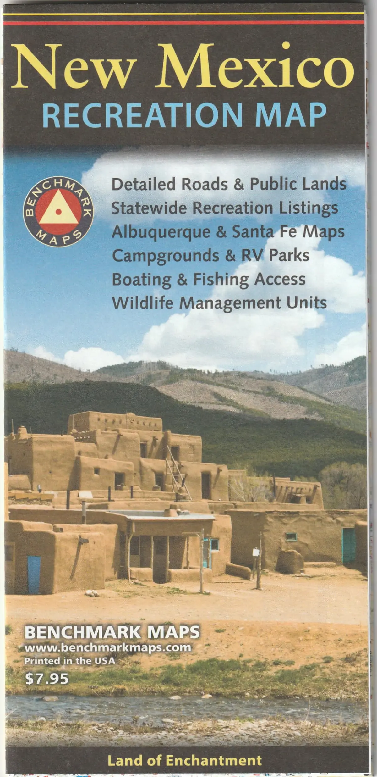 Land Of Enchantment: New Mexico Recreation Map [Map] Bm Maps 1