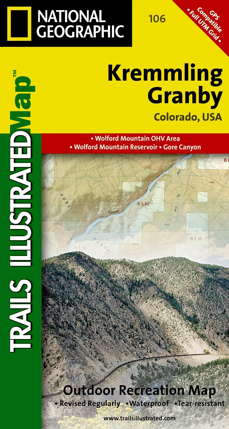 National Geographic Trails Illustrated Map Kremmling / Granby: Colorado [Map] National Geographic Maps 1
