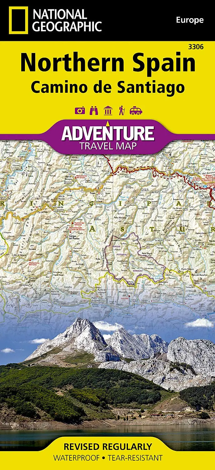 Northern Spain: Camino De Santiago Map (National Geographic Adventure Map, 3306) [Map] National Geographic Maps 1