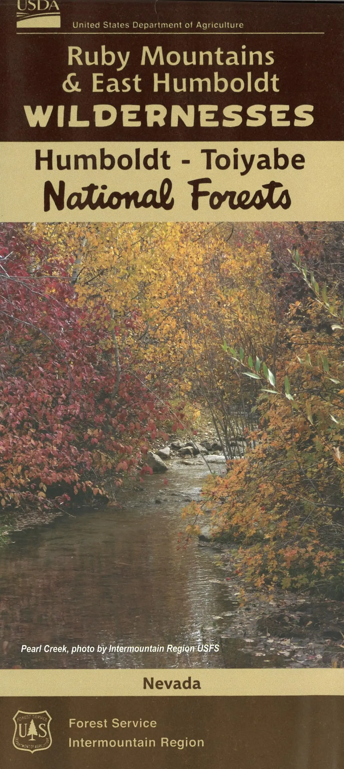 Humboldt - Toiyabe National Forests: Ruby Mountains & East Humboldt Wildernesses Visitor Map 1