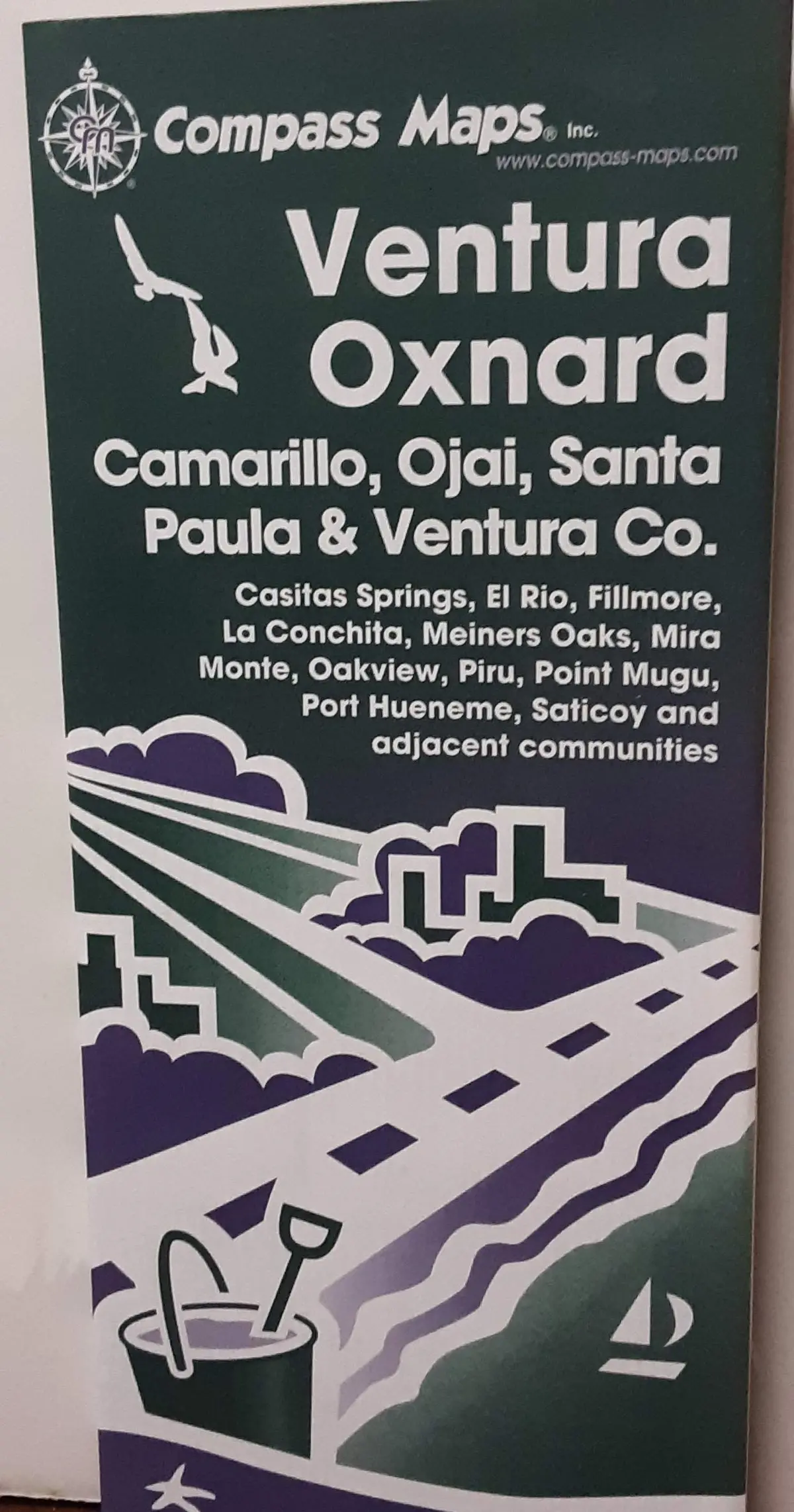 Ventura, Oxnard, Camarillo: Castias Springs, El Rio ... Santa Paula, Saticoy, And Adjacent Communities Compass Maps (Firm) 1