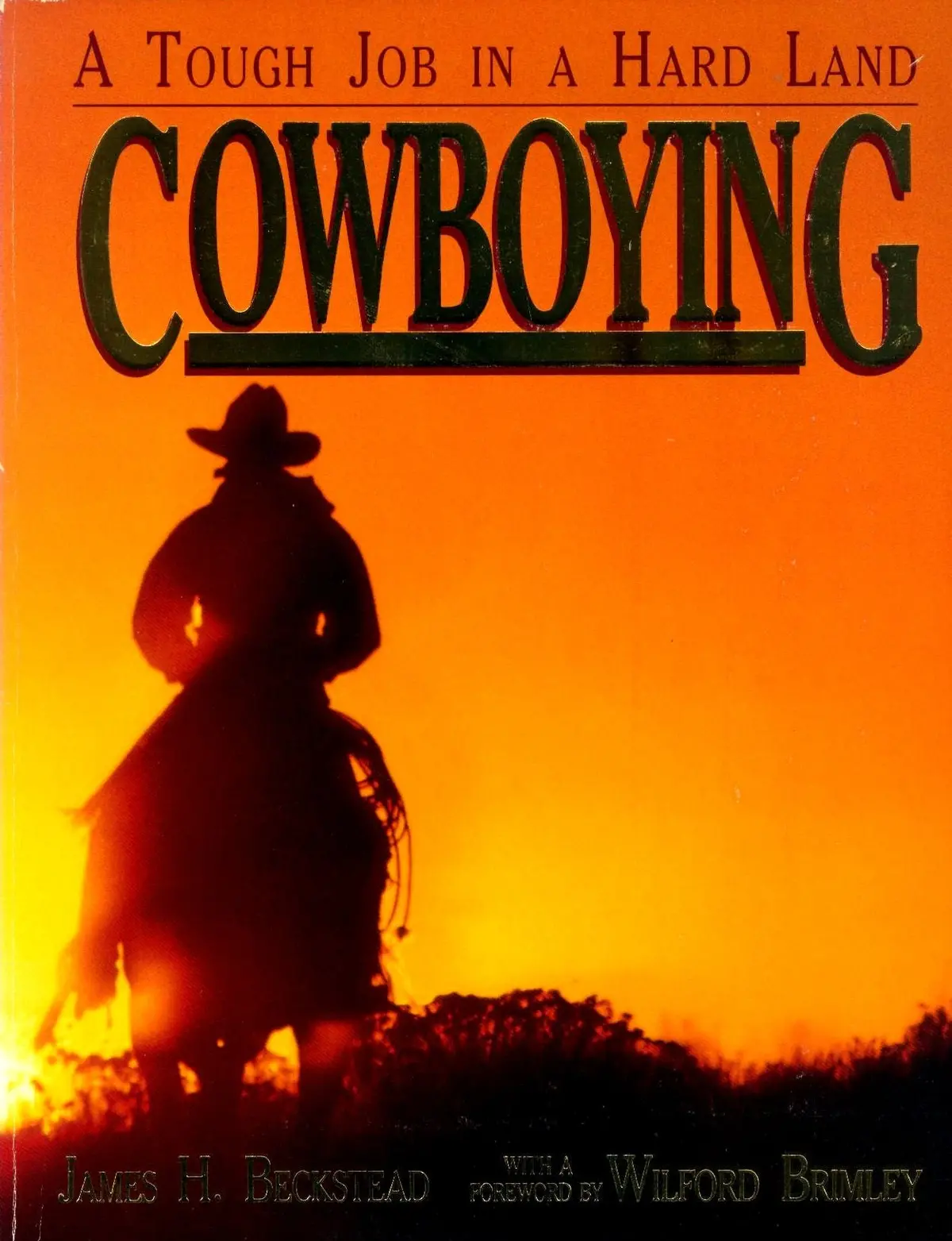 Cowboying: A Tough Job In A Hard Land (University Of Utah Publications In The American West, Vol. 27) Beckstead, James H. 1