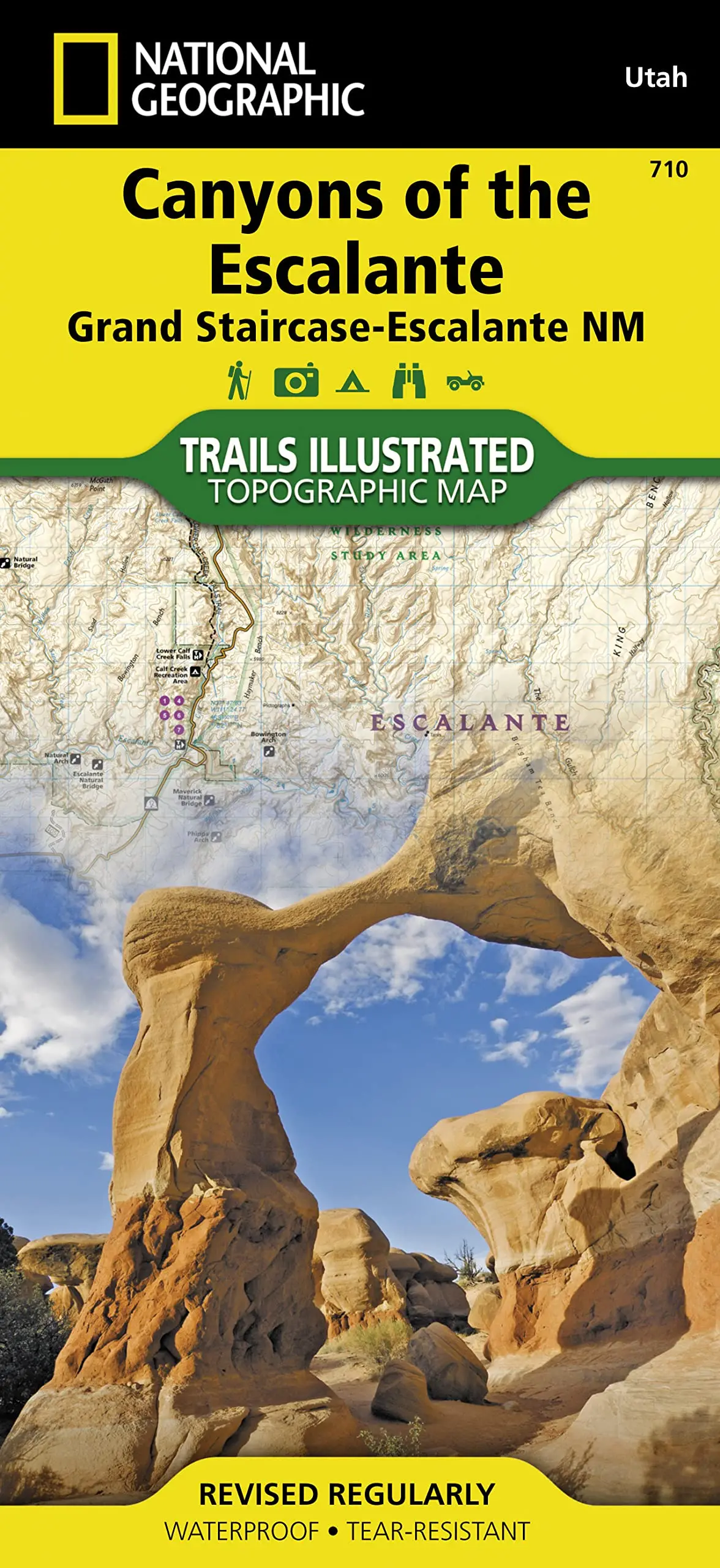 Canyons Of The Escalante Map [Grand Staircase-Escalante National Monument] (National Geographic Trails Illustrated Map, 710) [Map] National Geographic Maps - Trails Illustrated 1