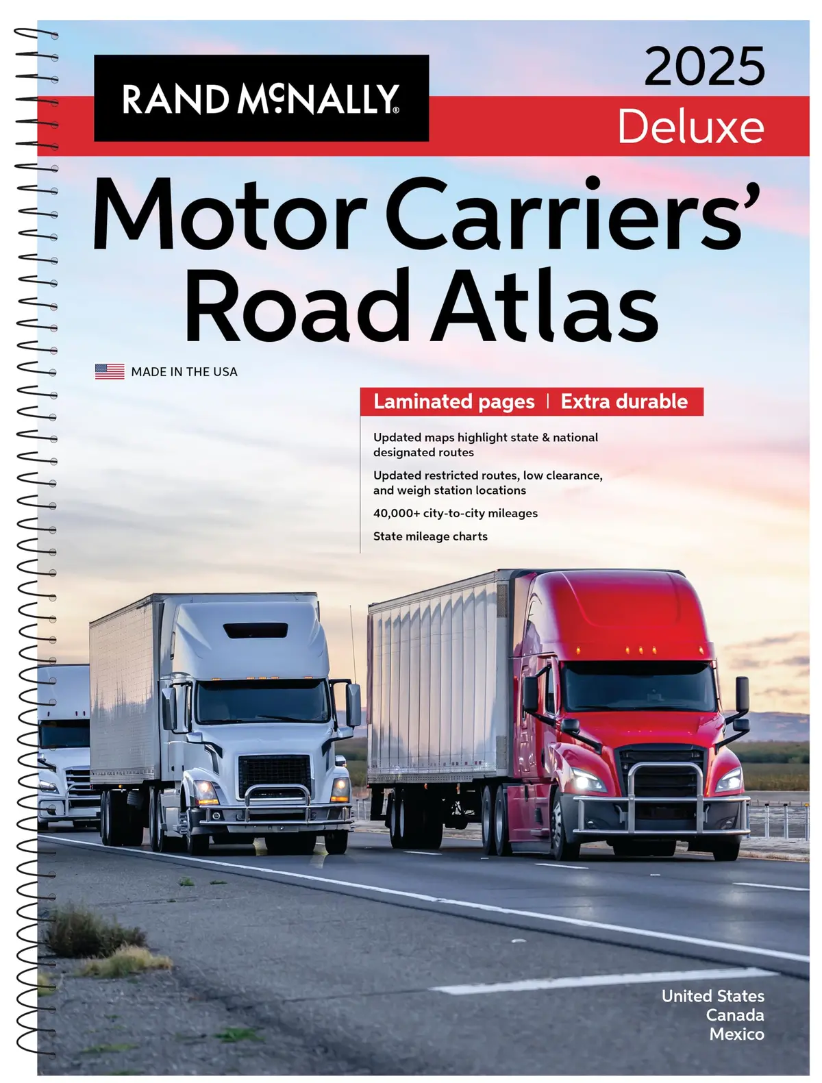 Rand Mcnally 2025 Deluxe Motor Carriers' Road Atlas Rand Mcnally 1