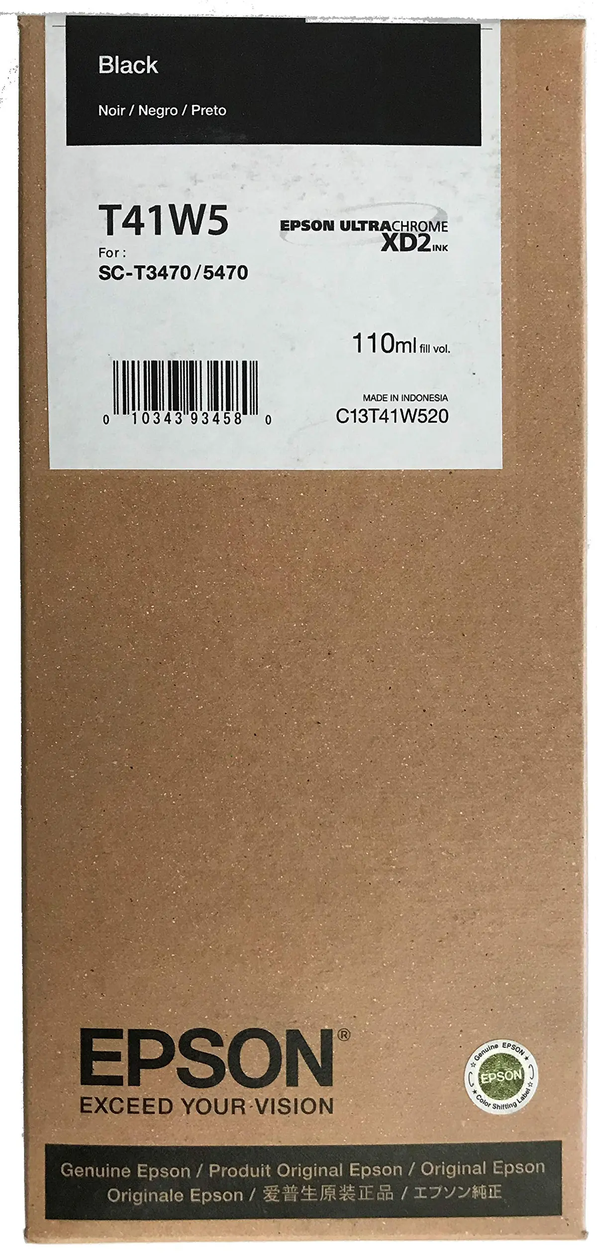 Epson 110 Ml - Black - Original - Ink Cartridge - For Surecolor T3470, T5470 1