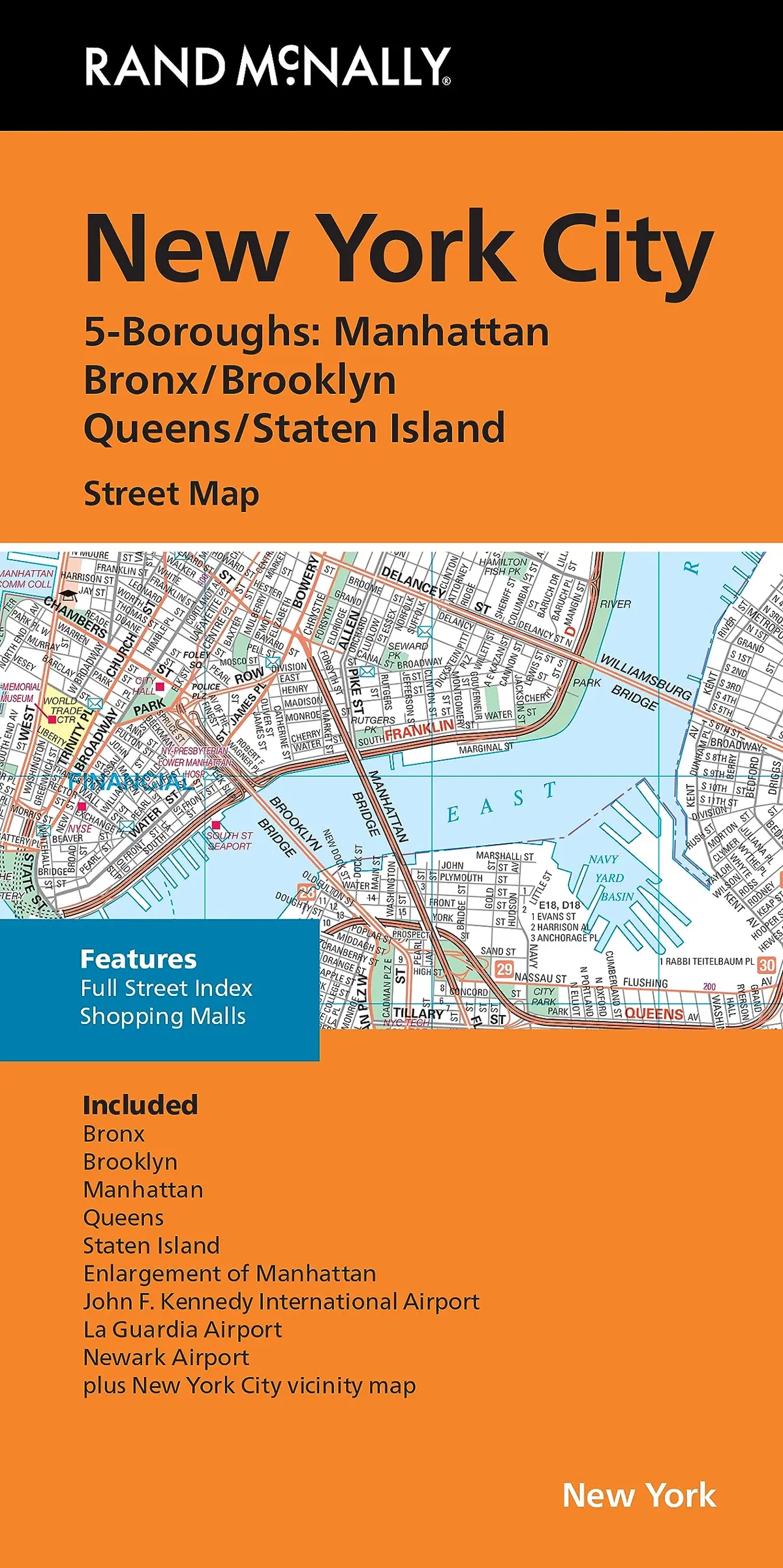 Rand Mcnally Folded Map: New York City 5 Boroughs Street Map 1