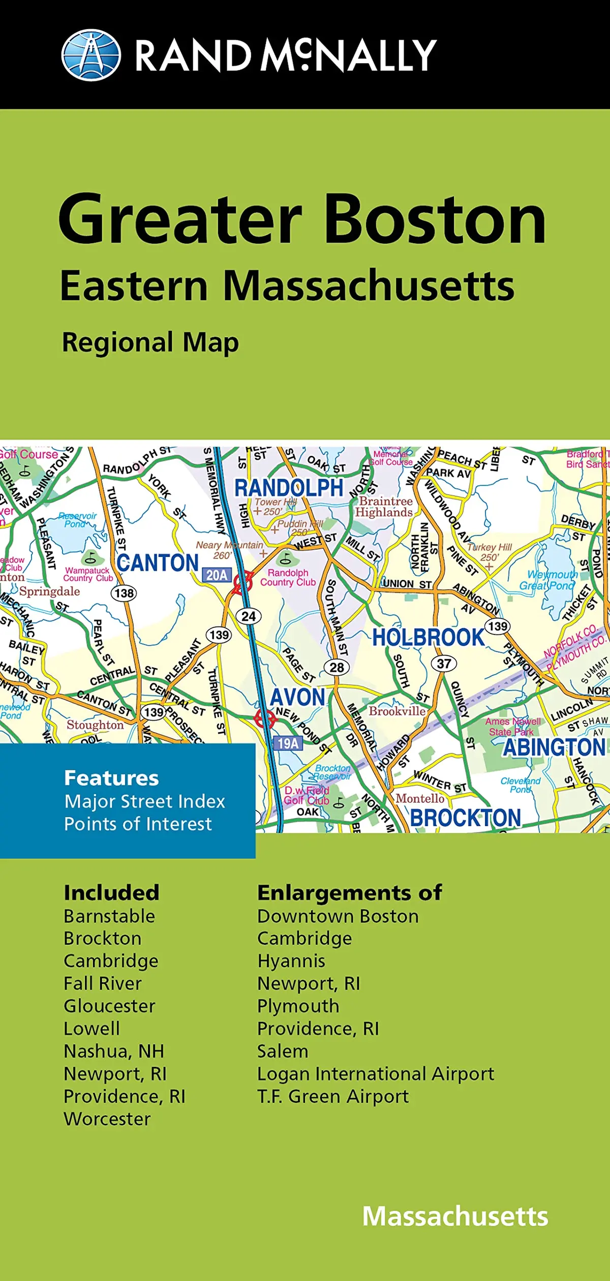 Rand Mcnally Folded Map: Greater Boston Eastern Massachusetts Regional Map [Paperback] Rand Mcnally 1