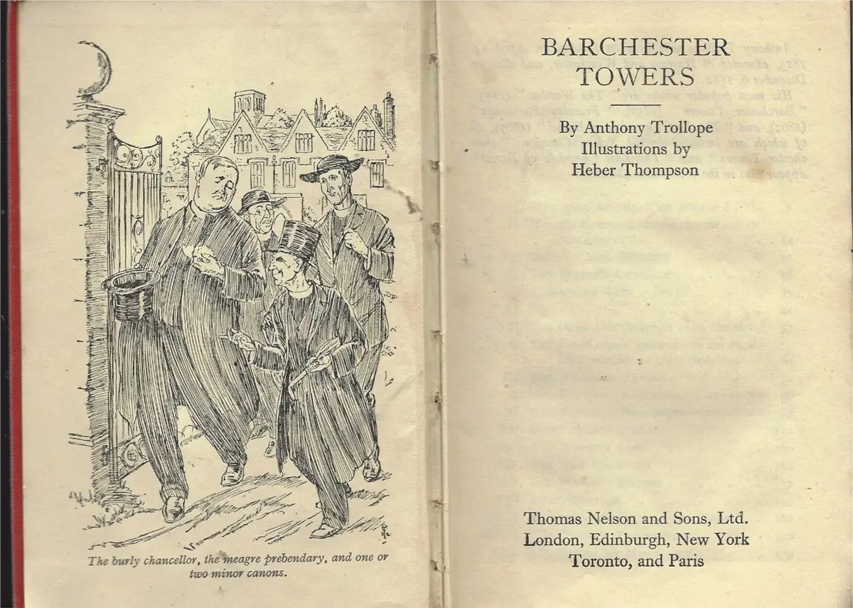 Barchester Towers By Anthony Trollope [Hardcover] Anthony Trollope And Heber Thompson 1