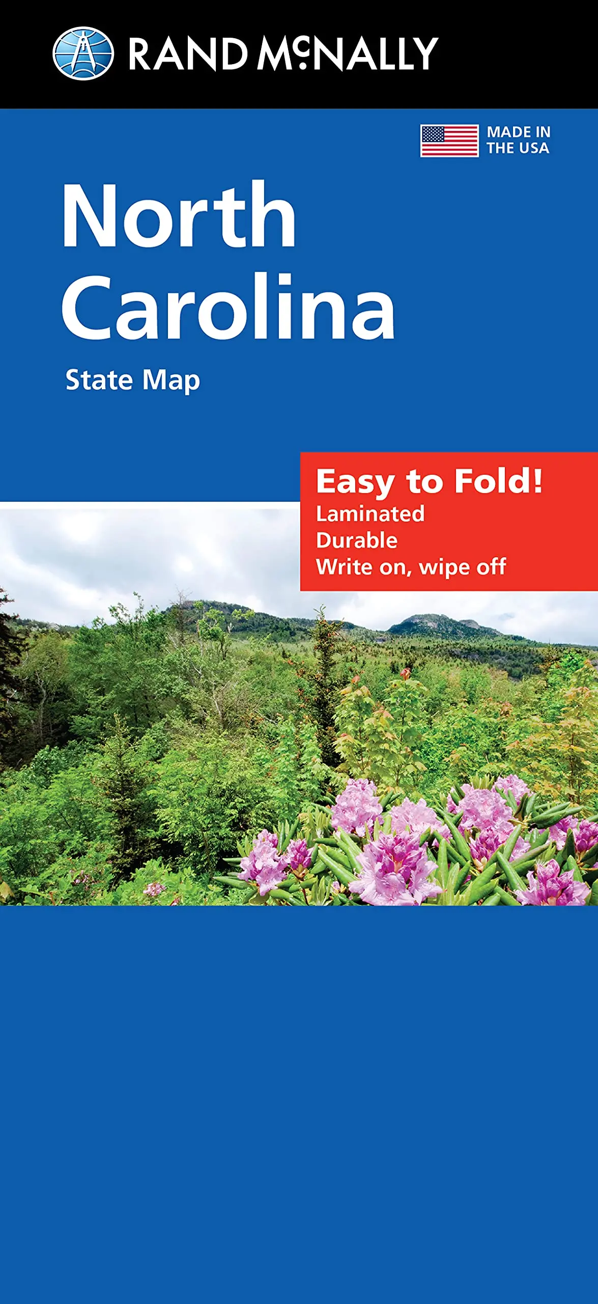 Rand Mcnally Easy To Fold: North Carolina State Laminated Map 1