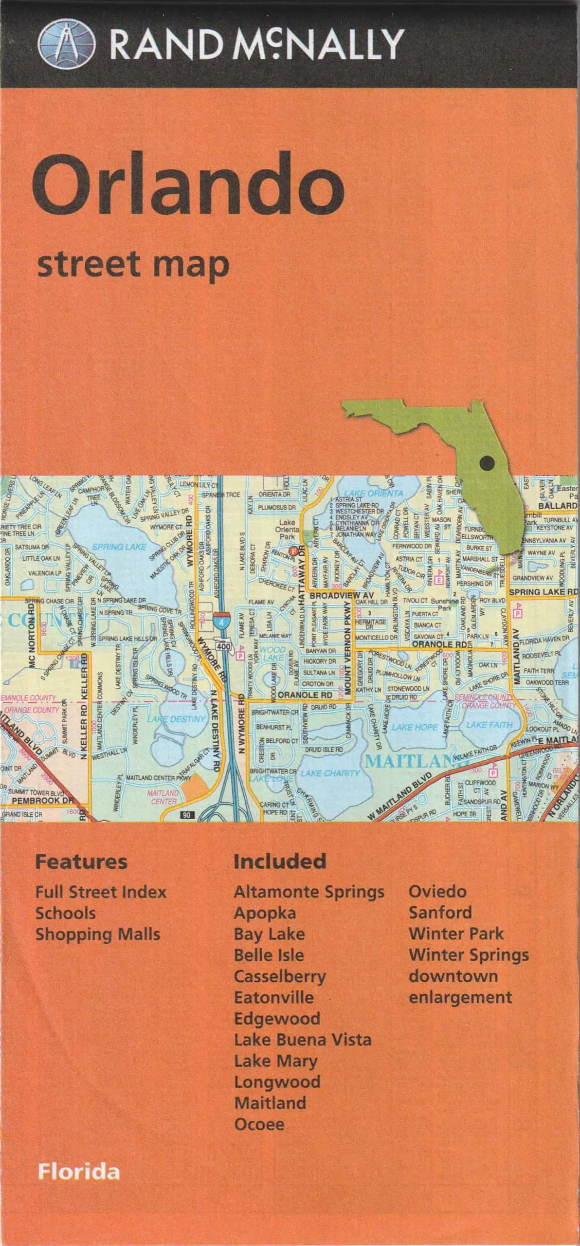 Orlando Street Map (Florida) [Map] G. M. Johnson 1