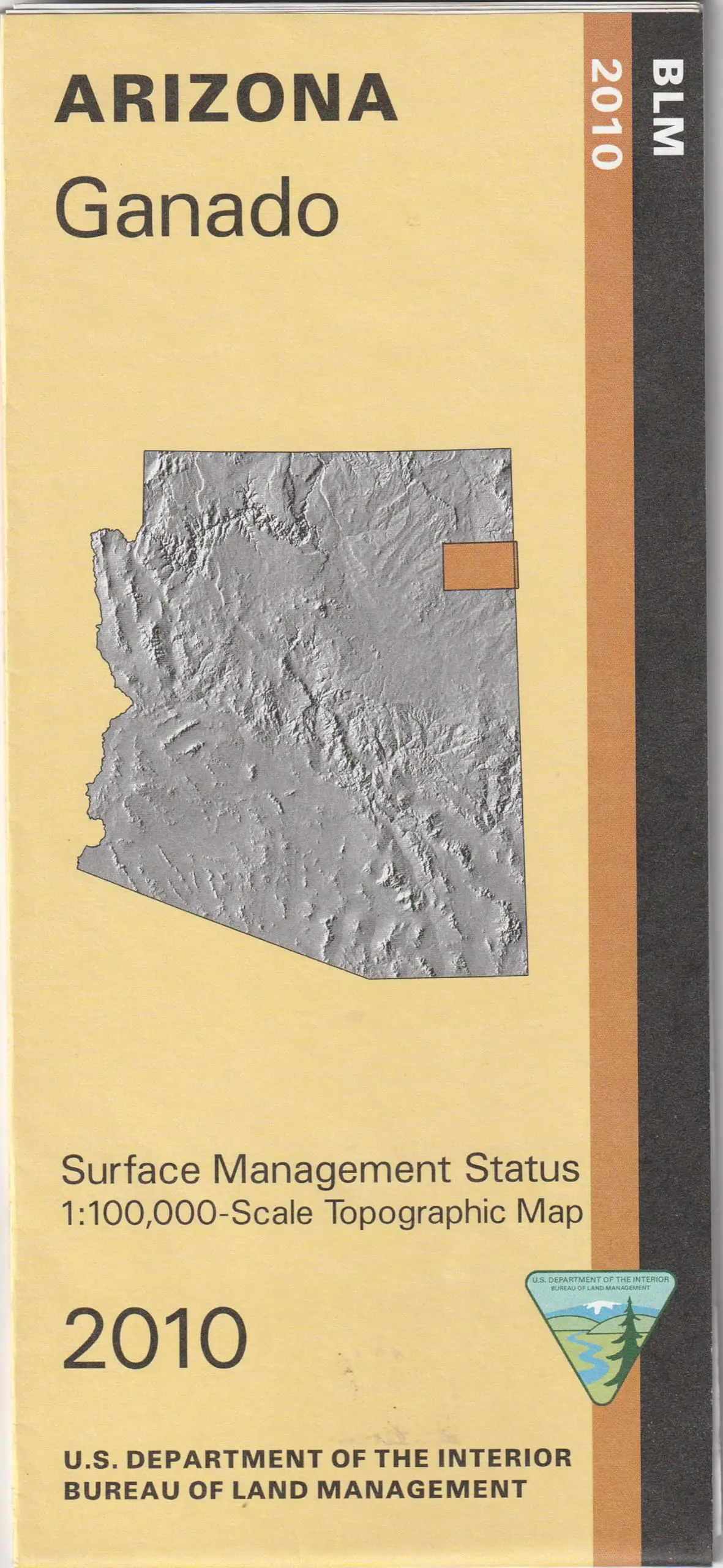 Ganado Surface Management Status 1:100,000-Scale Topographic Map [Map] United States Geological Survey 1