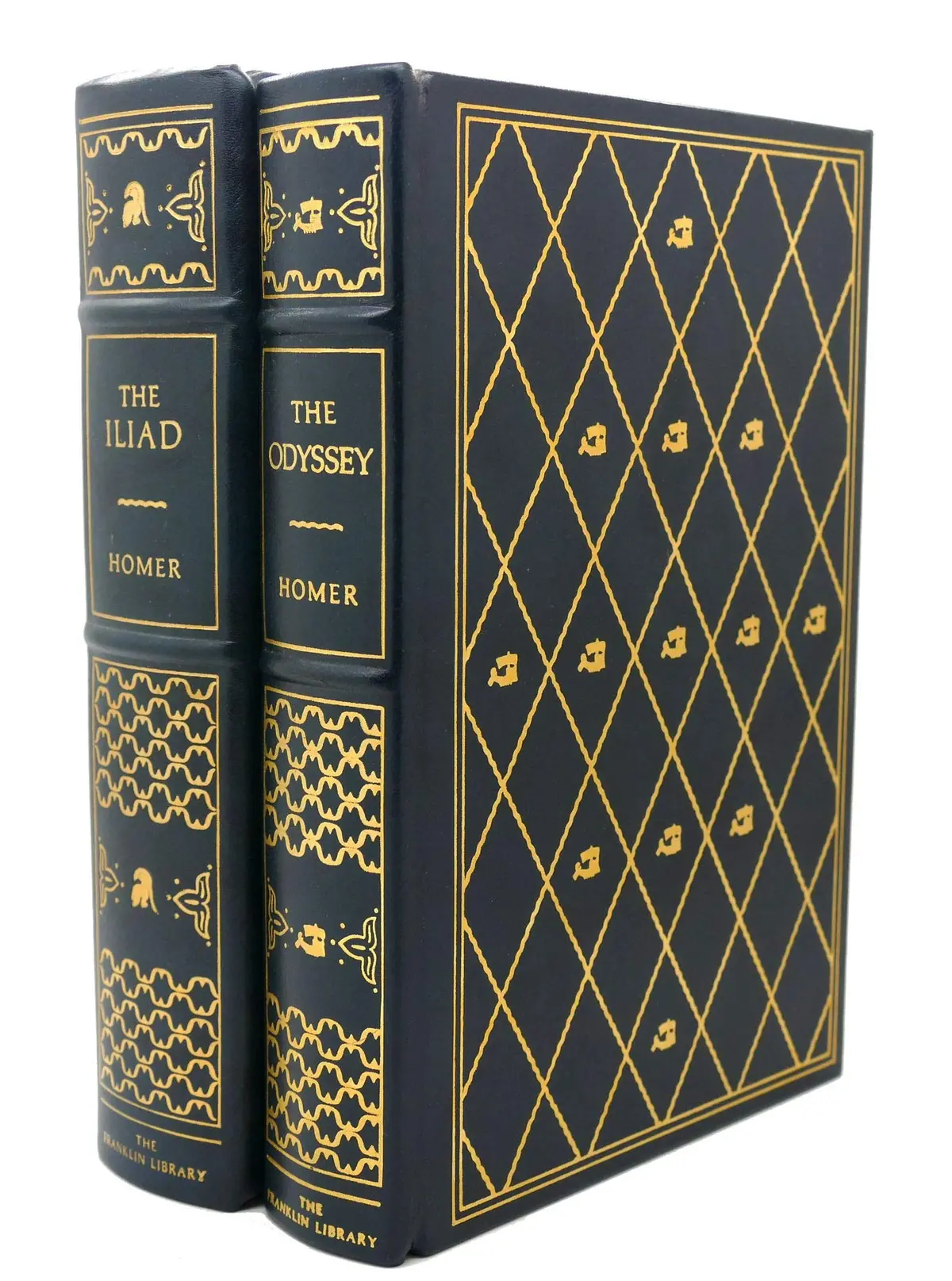 The Odyssey And The Iliad Franklin Library 2 Vol Set [Hardcover] Homer 1