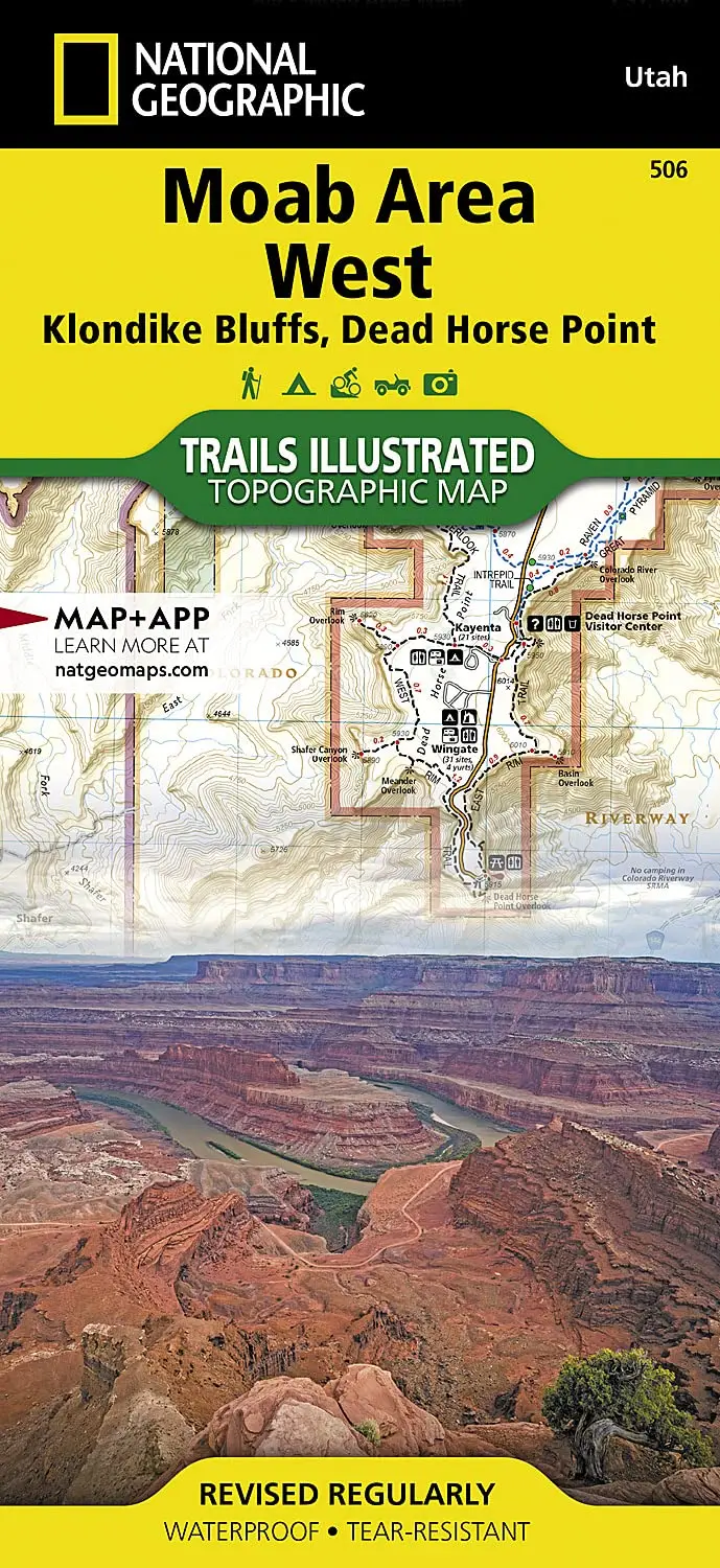 Moab Area West: Klondike Bluffs, Dead Horse Point Map (National Geographic Trails Illustrated Map, 506) [Map] National Geographic Maps - Trails Illustrated 1