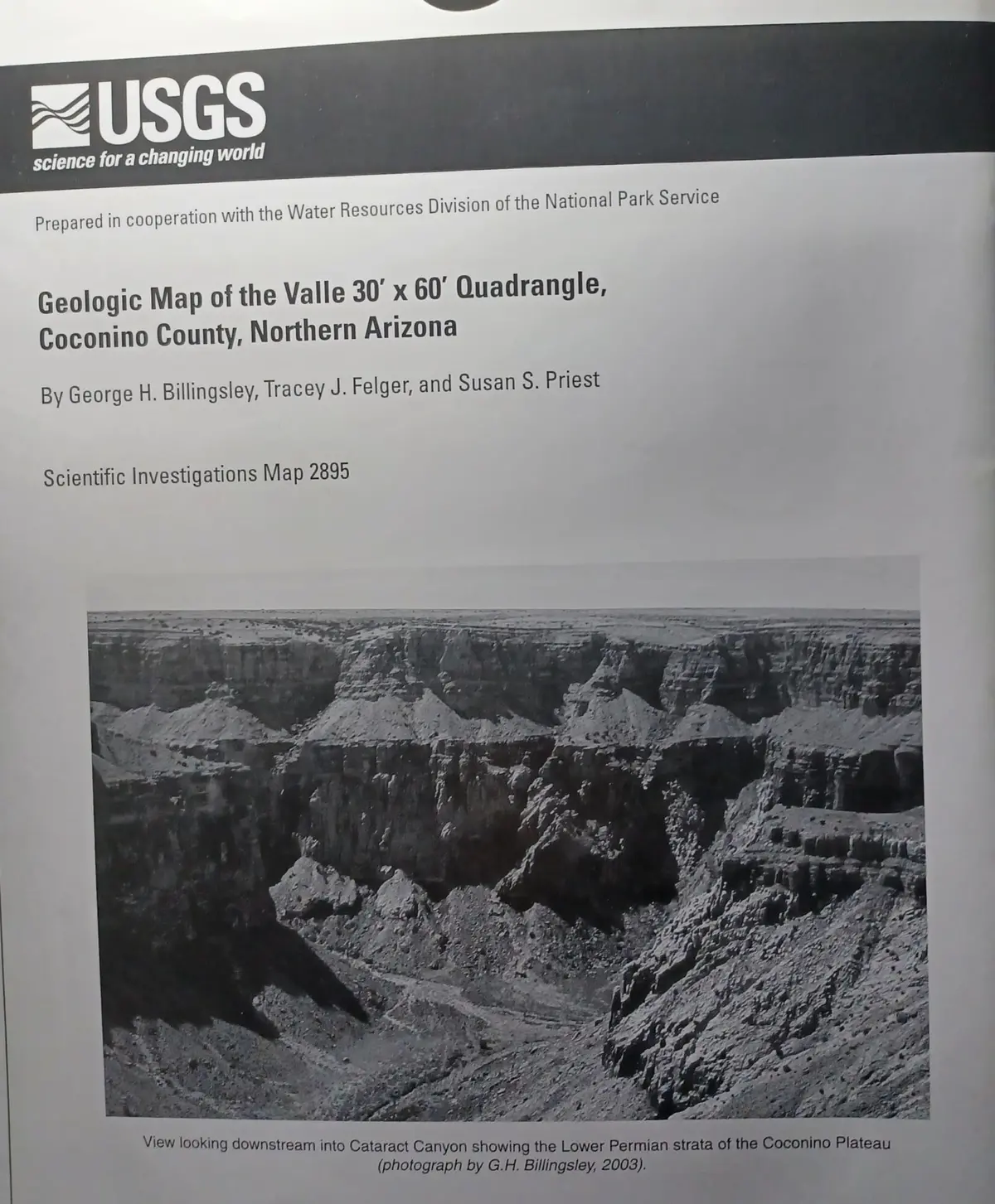 Geologic Map Of The Valle Quadrangle - Coconino County, Arizona [Map] 1