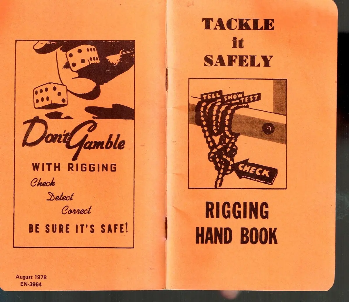 Tackle It Safely - Rigging Hand Book [Paperback] Unknown Author 1