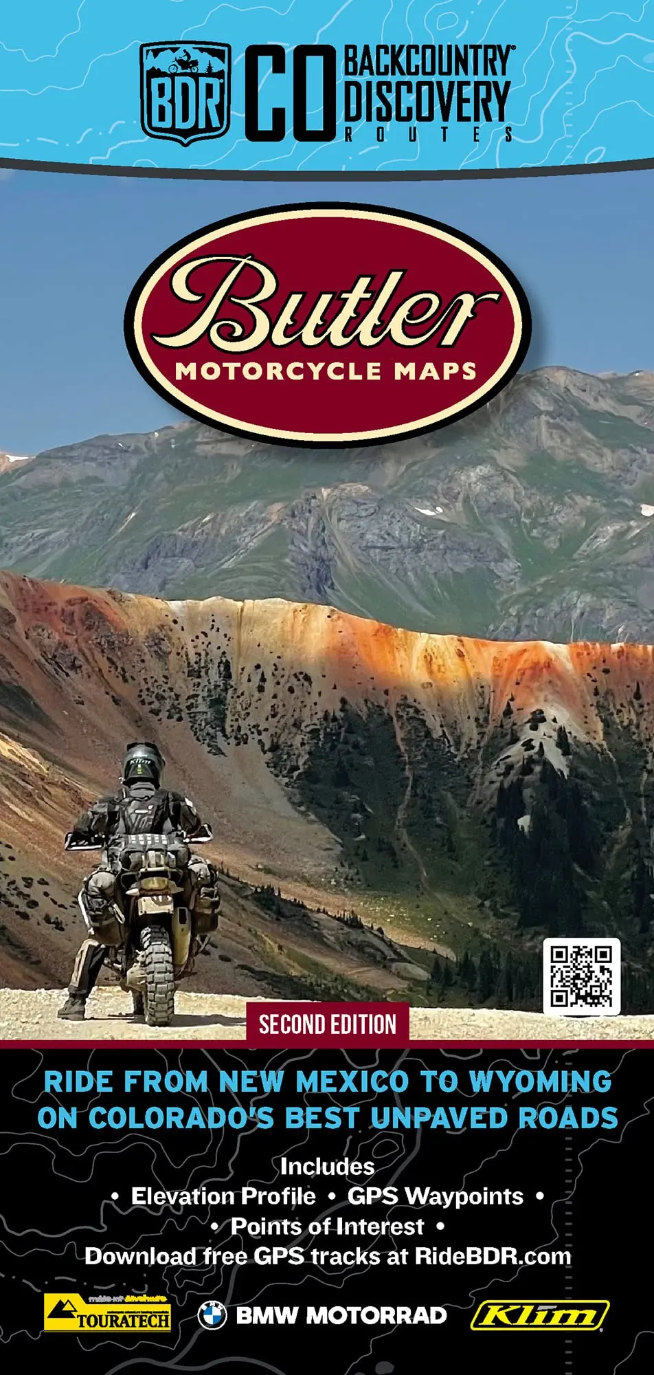Colorado Backcountry Discovery Route Motorcycle Map, Cobdr Dual-Sport Route 1
