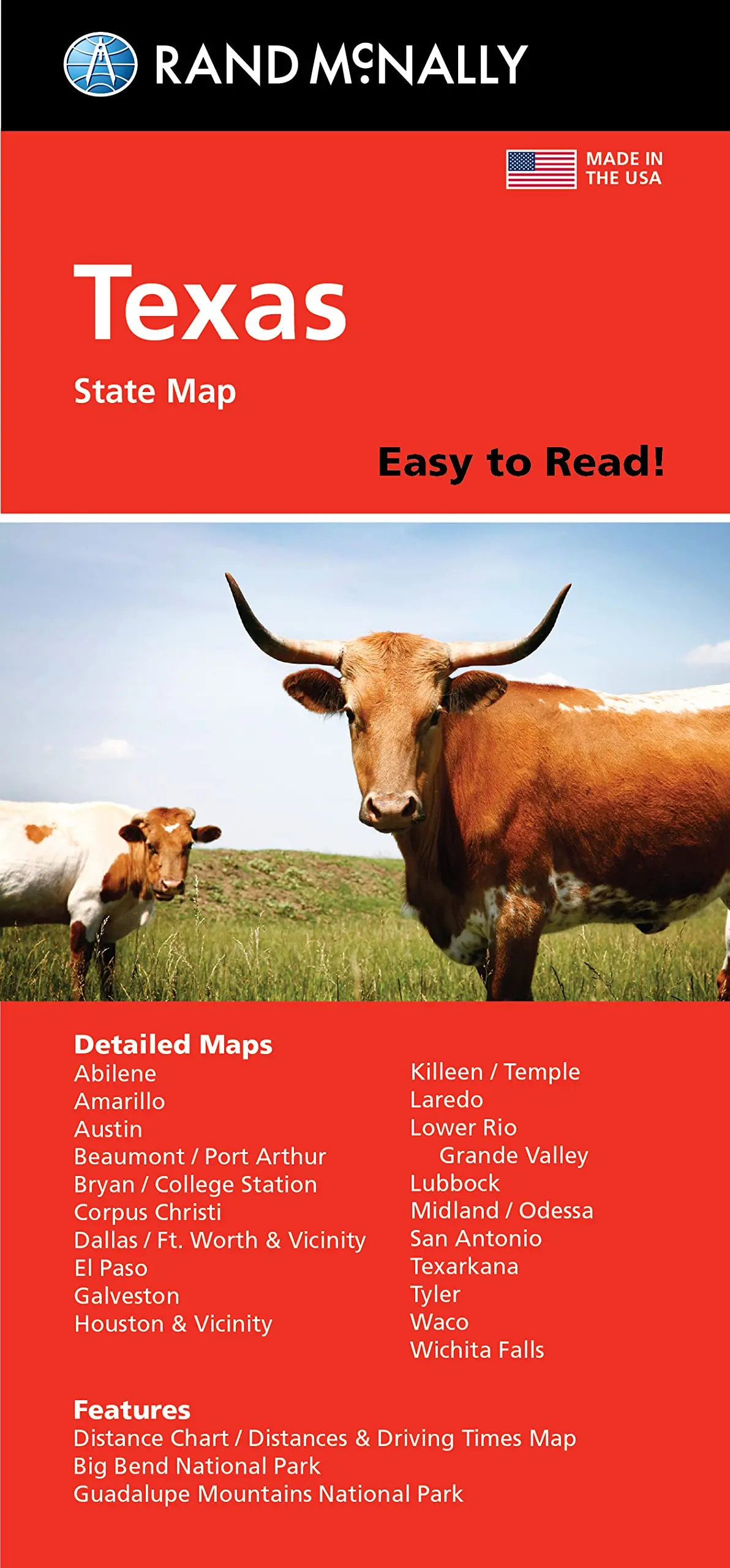 Rand Mcnally Easy To Read: Texas State Map 1