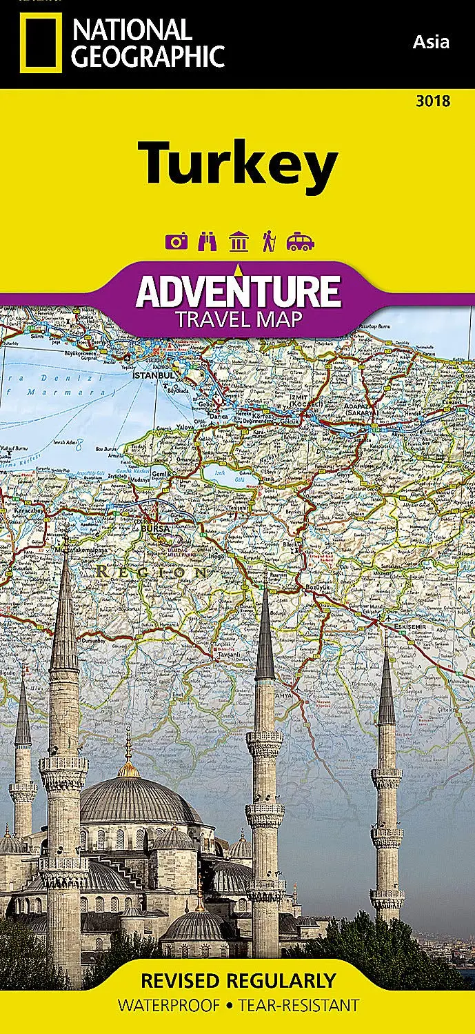 Türkiye (Turkey) Map (National Geographic Adventure Map, 3018) [Map] National Geographic Maps - Adventure 1