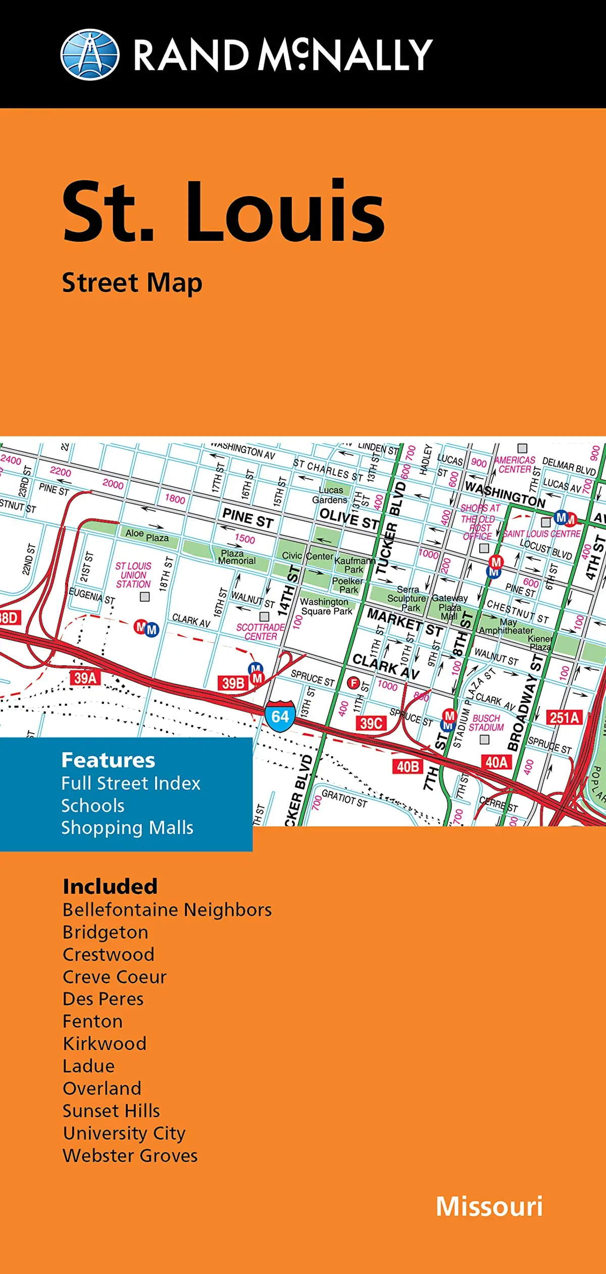 Rand Mcnally Folded Map: St. Louis Street Map [Map] Rand Mcnally 1