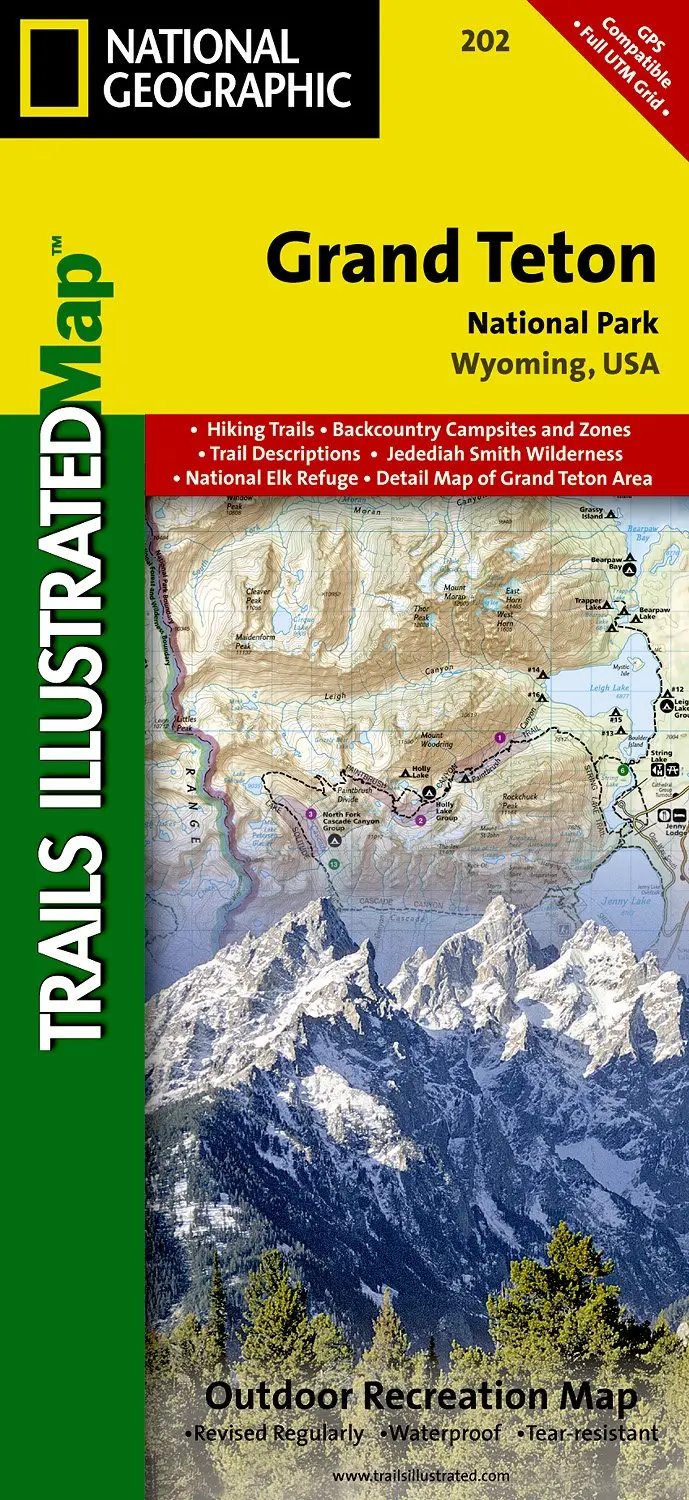 Grand Teton National Park - Trails Illustrated Map # 202 [Map] National Geographic Maps 1